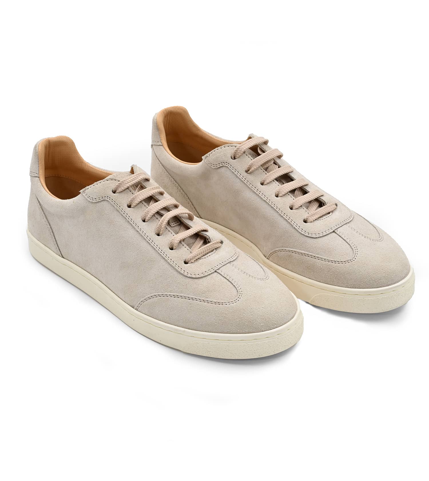 Brunello Cucinelli Suede Sneakers with Natural Rubber Sole