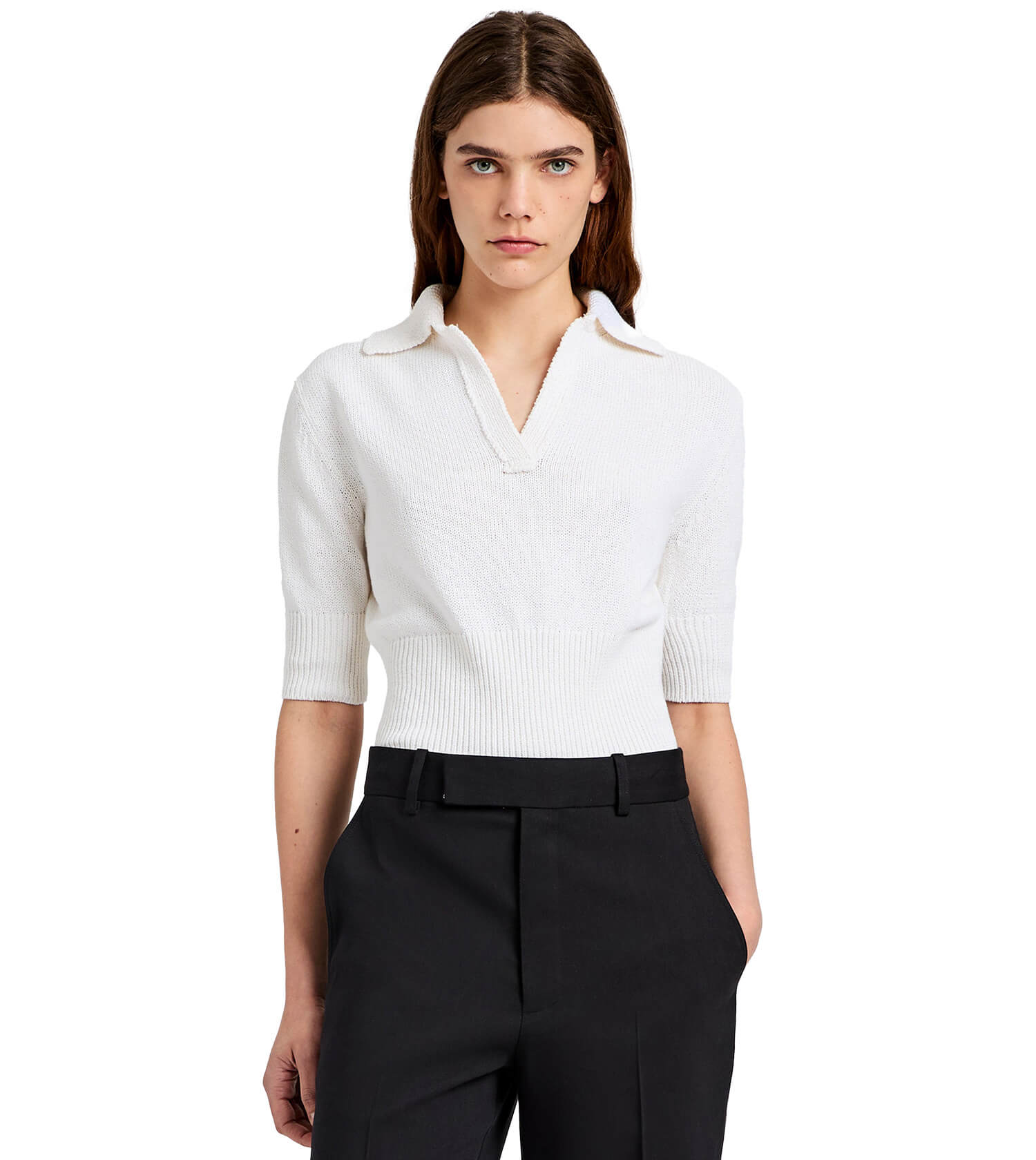 PROENZA SCHOULER Reeve Polo in Cotton Knit