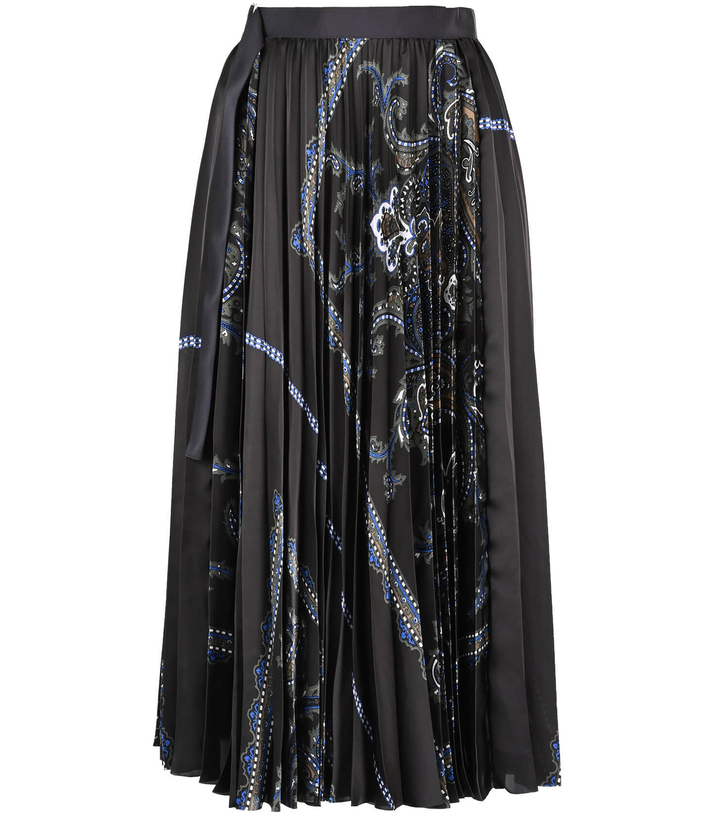 SACAI Paisley Print Pleated Skirt