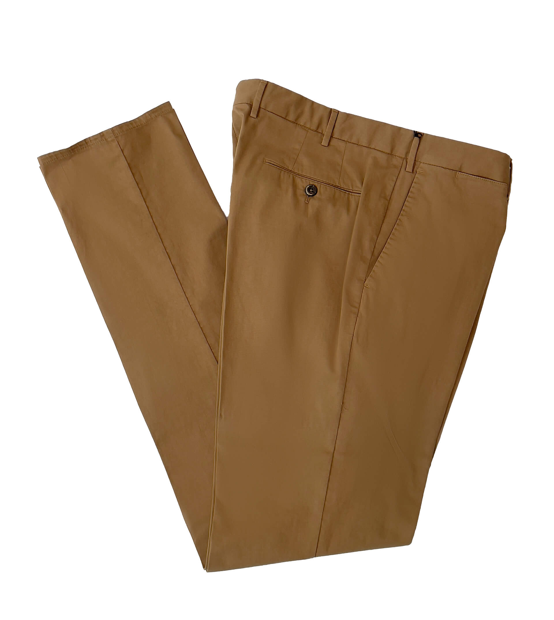 PT01 Cotton/Linen Twill Flat Front Pant
