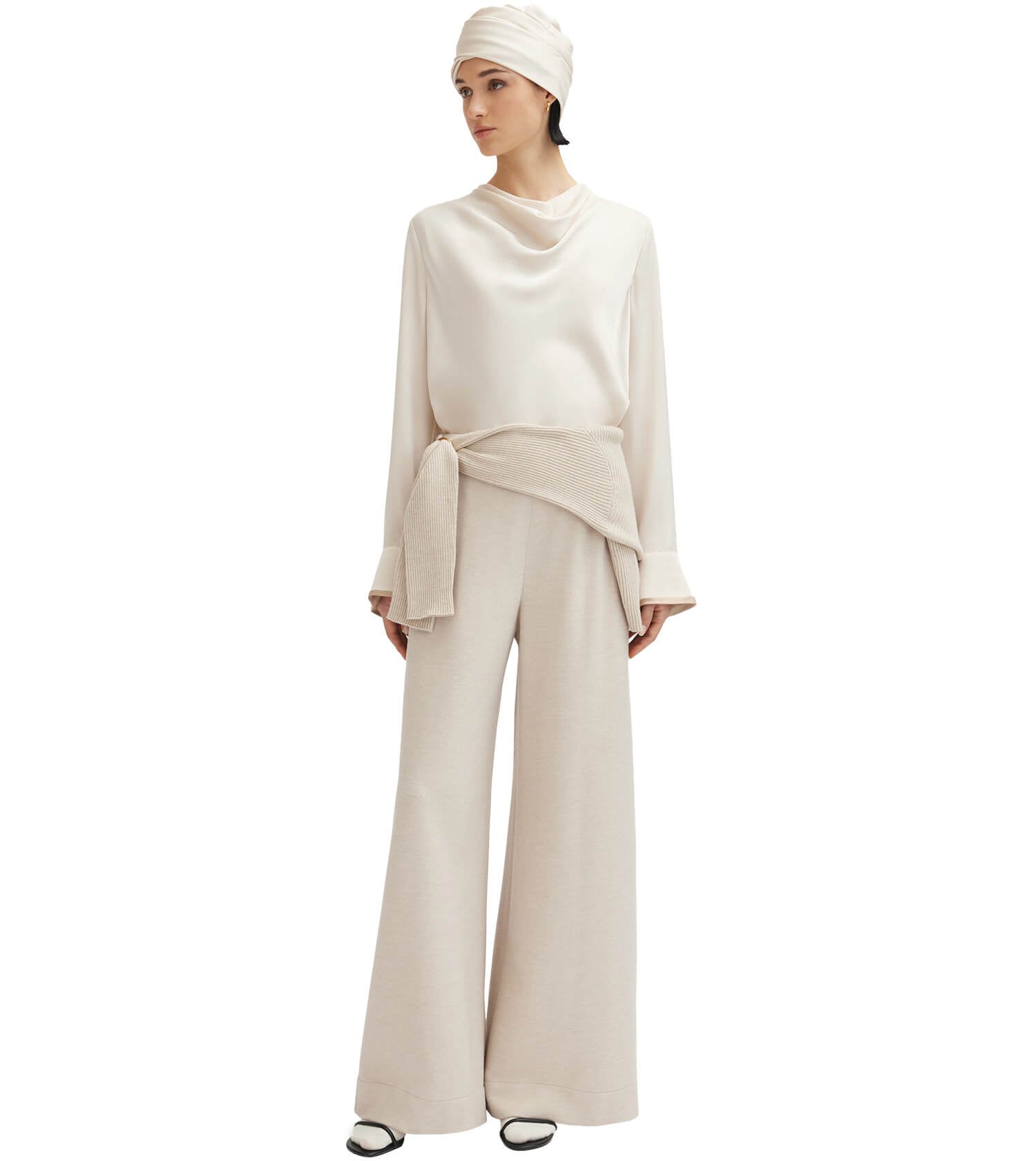 AGNONA Tessa Wide Jersey Pants