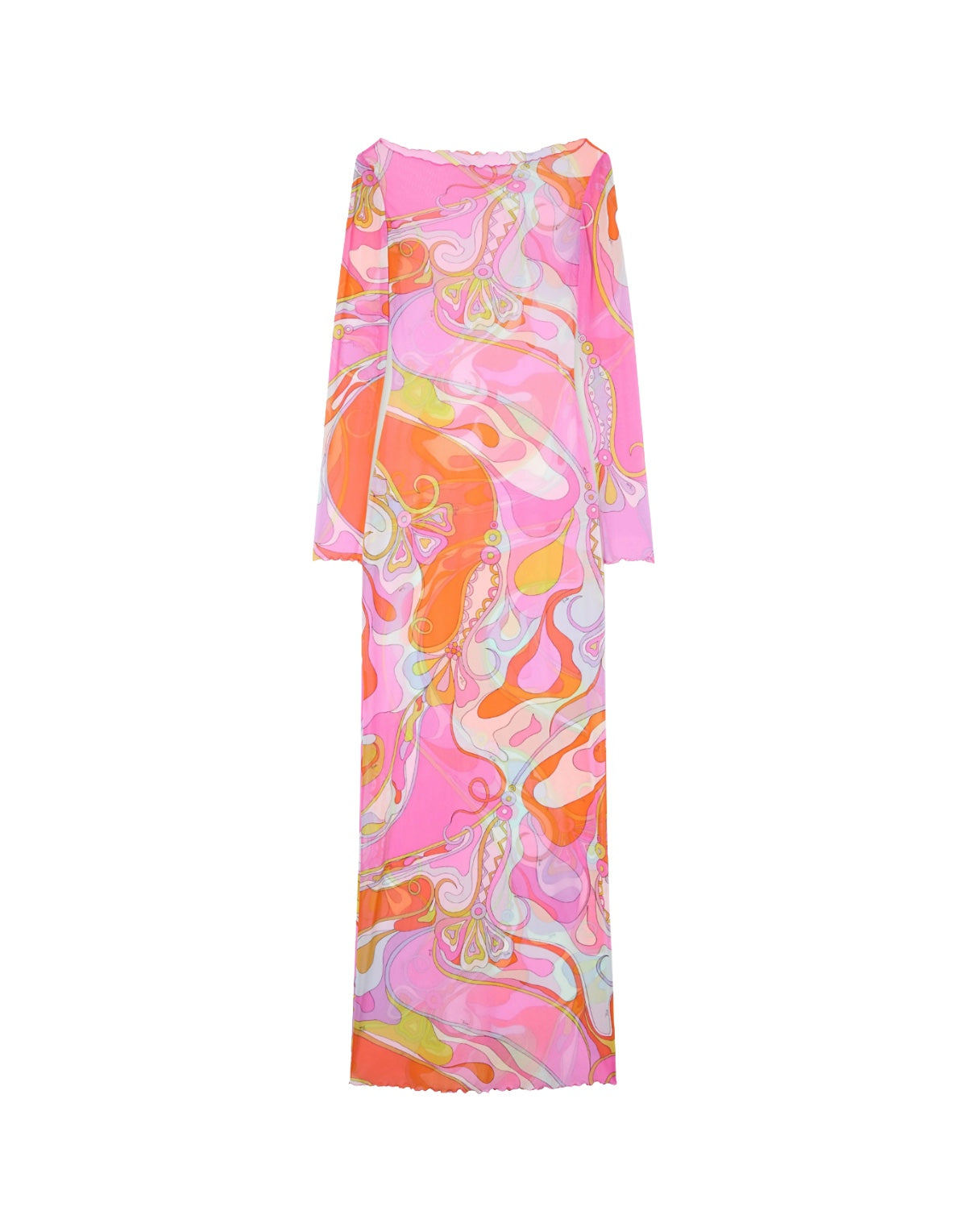 Pucci - Orchidee Print Tulle Dress - Size: 40