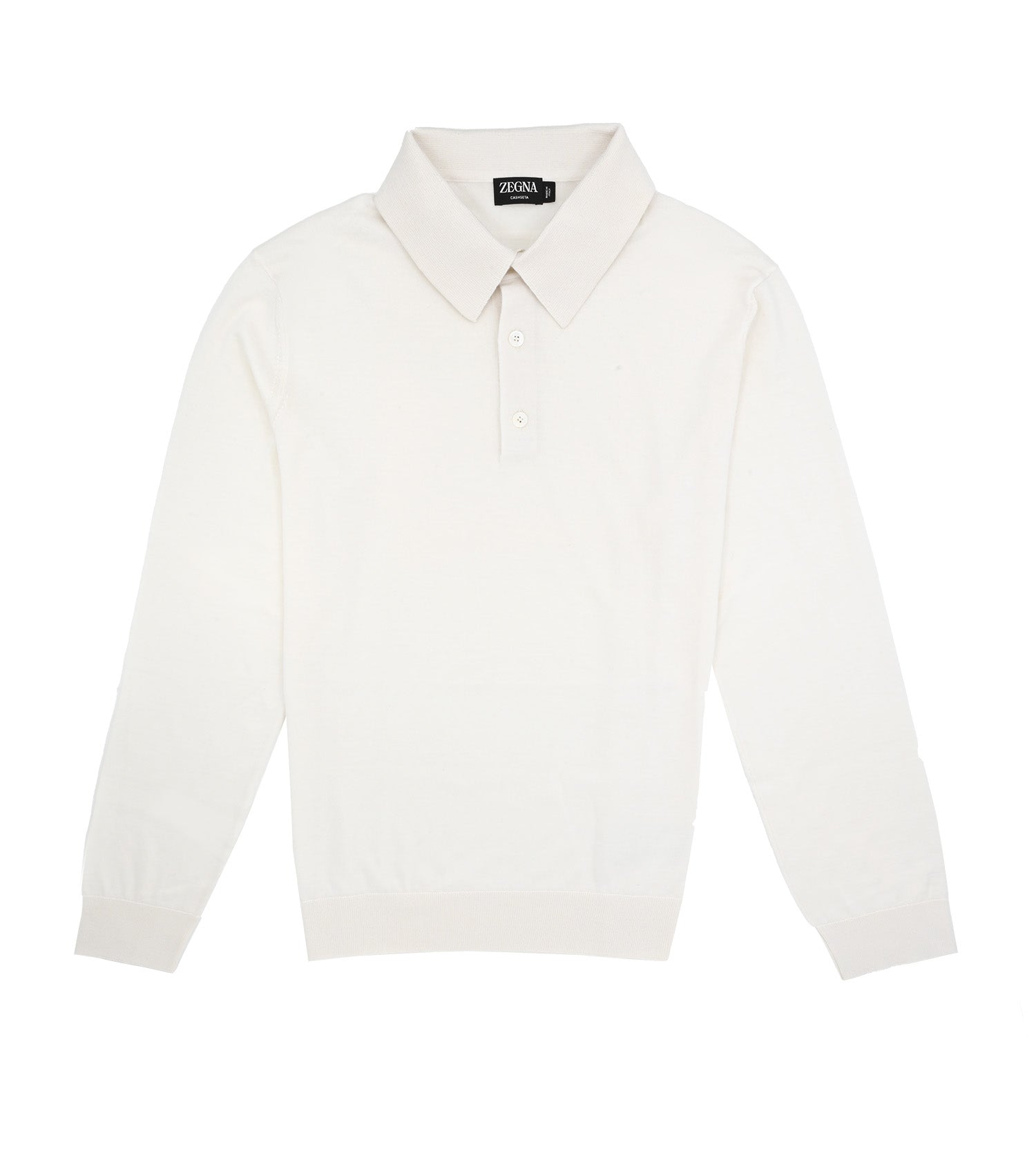 ZEGNA Cashseta Long Sleeve Polo