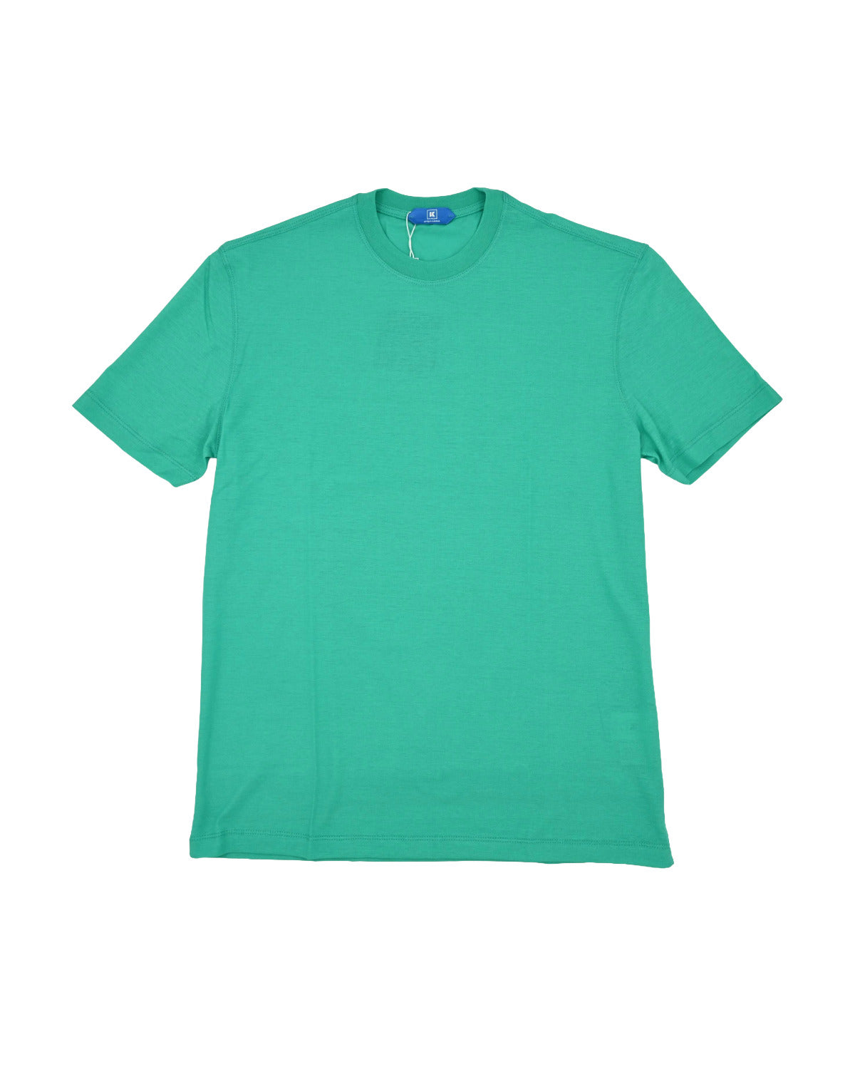 Green t-shirt on a white background