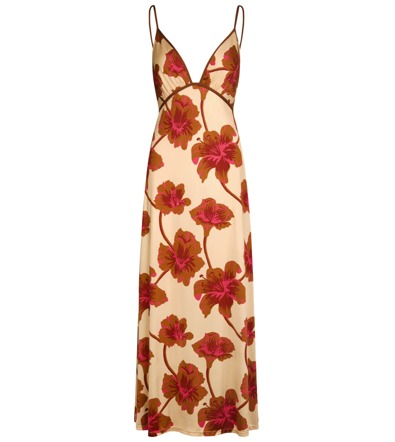 JOHANNA ORTIZ SENDERO DE ASTROMELIAS ANKLE DRESS