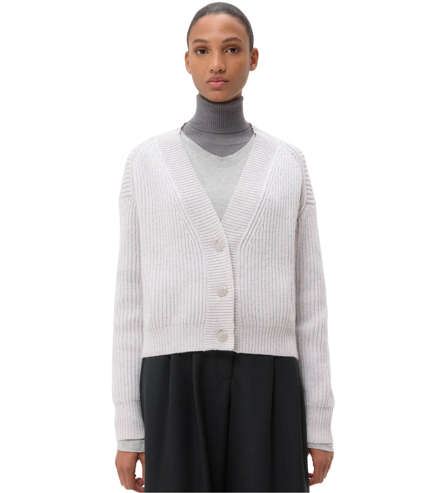 TWP Cropped Cardigan Cashmere