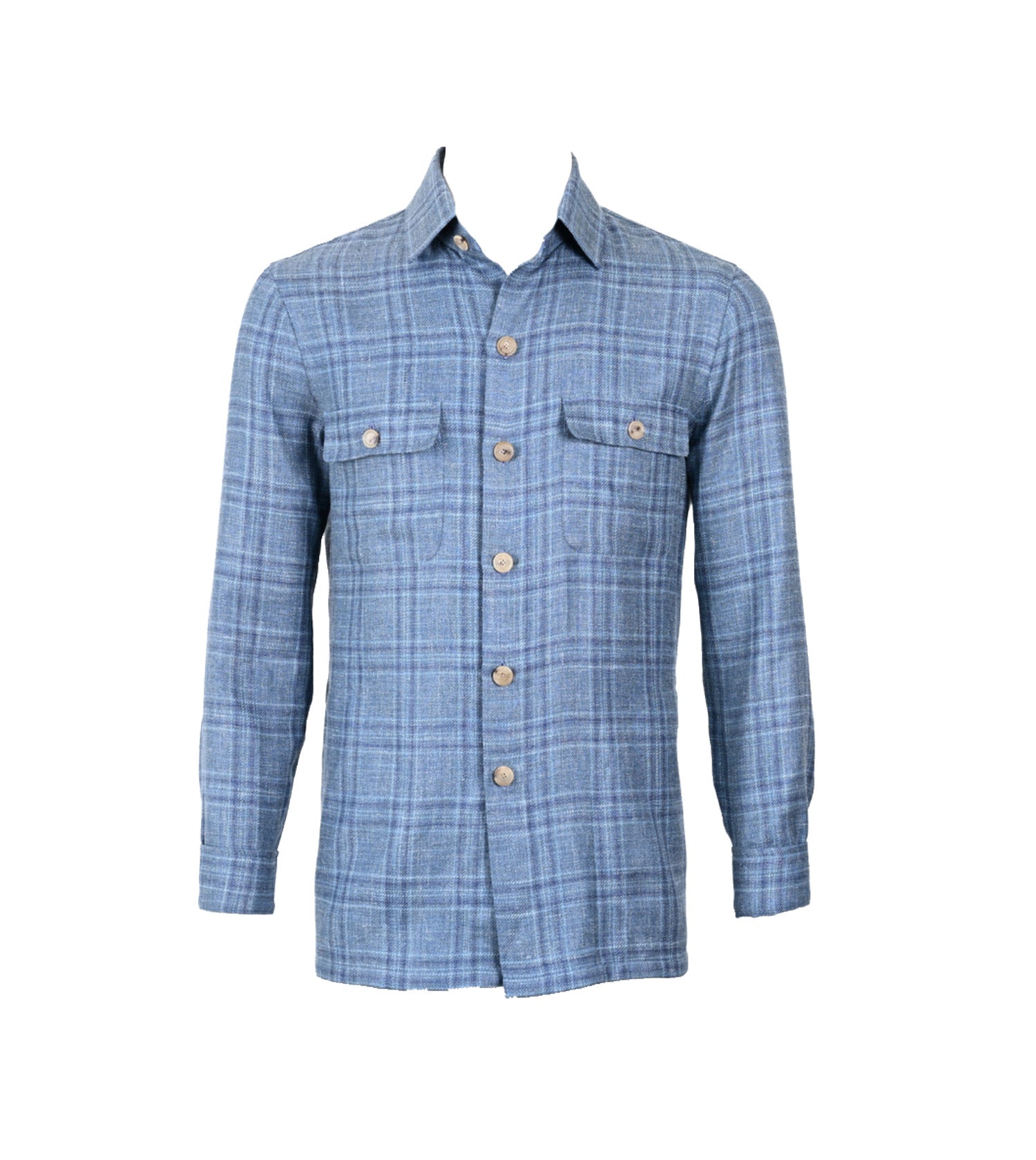 CESARE ATTOLINI Full Button Shirt Jacket