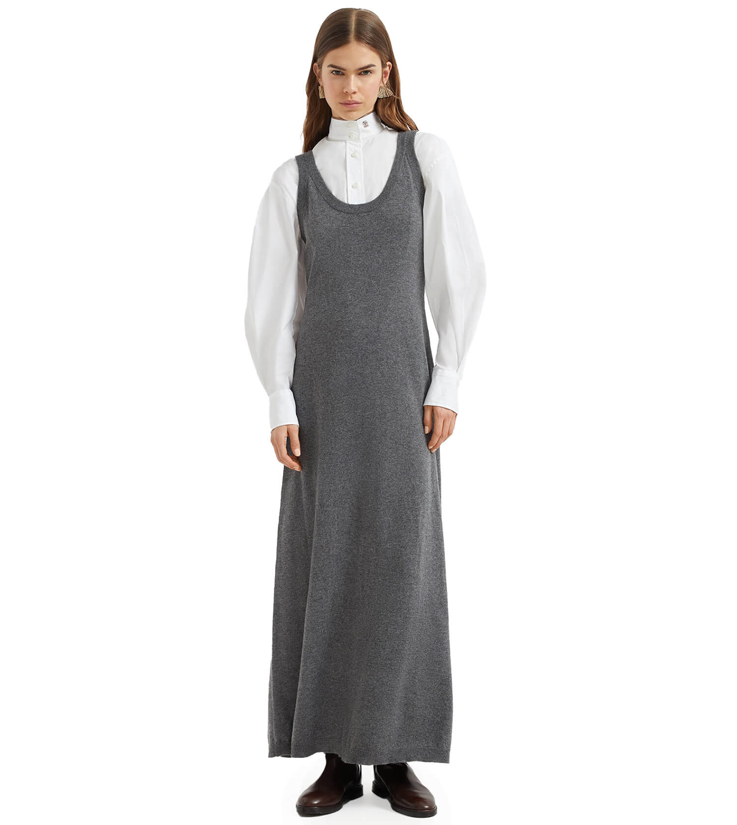 BRUNELLO CUCINELLI Cashmere Maxi Tank Dress BRUNELLO CUCINELLI Cashmere Maxi Tank Dress