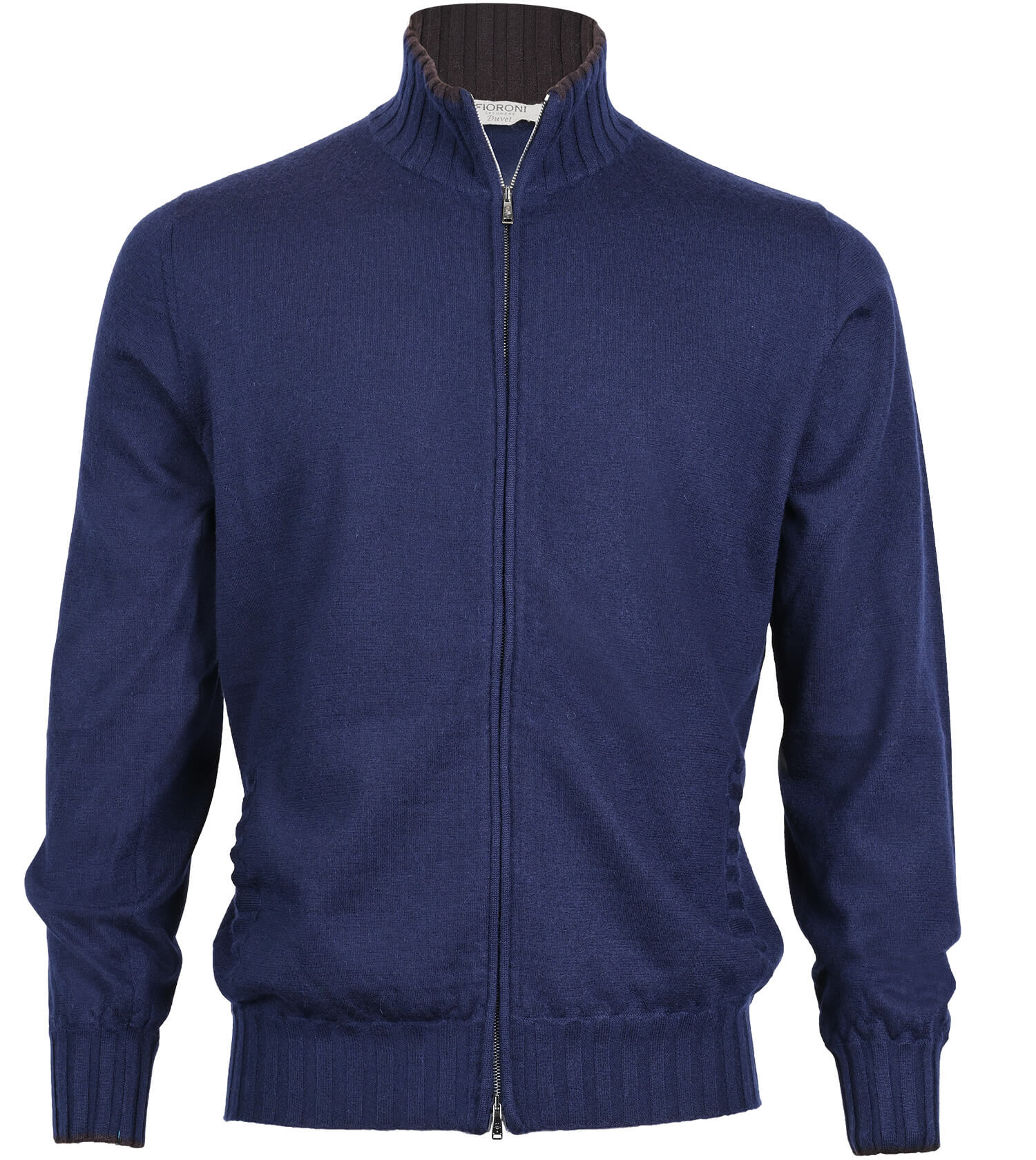 FIORONI Duvet Cashmere Long Sleeve Knit Bomber