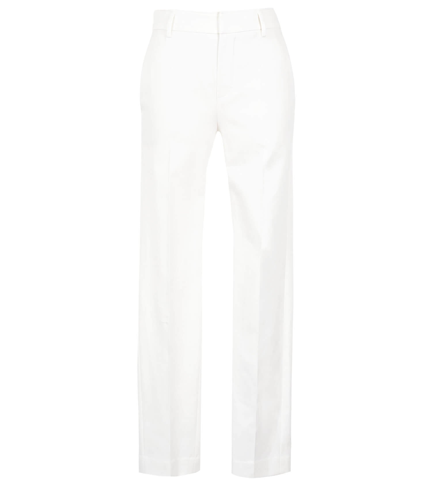 BRUNELLO CUCINELLI Cotton Cover Stretch Slim Cigarette Pants With Black Slit DTL