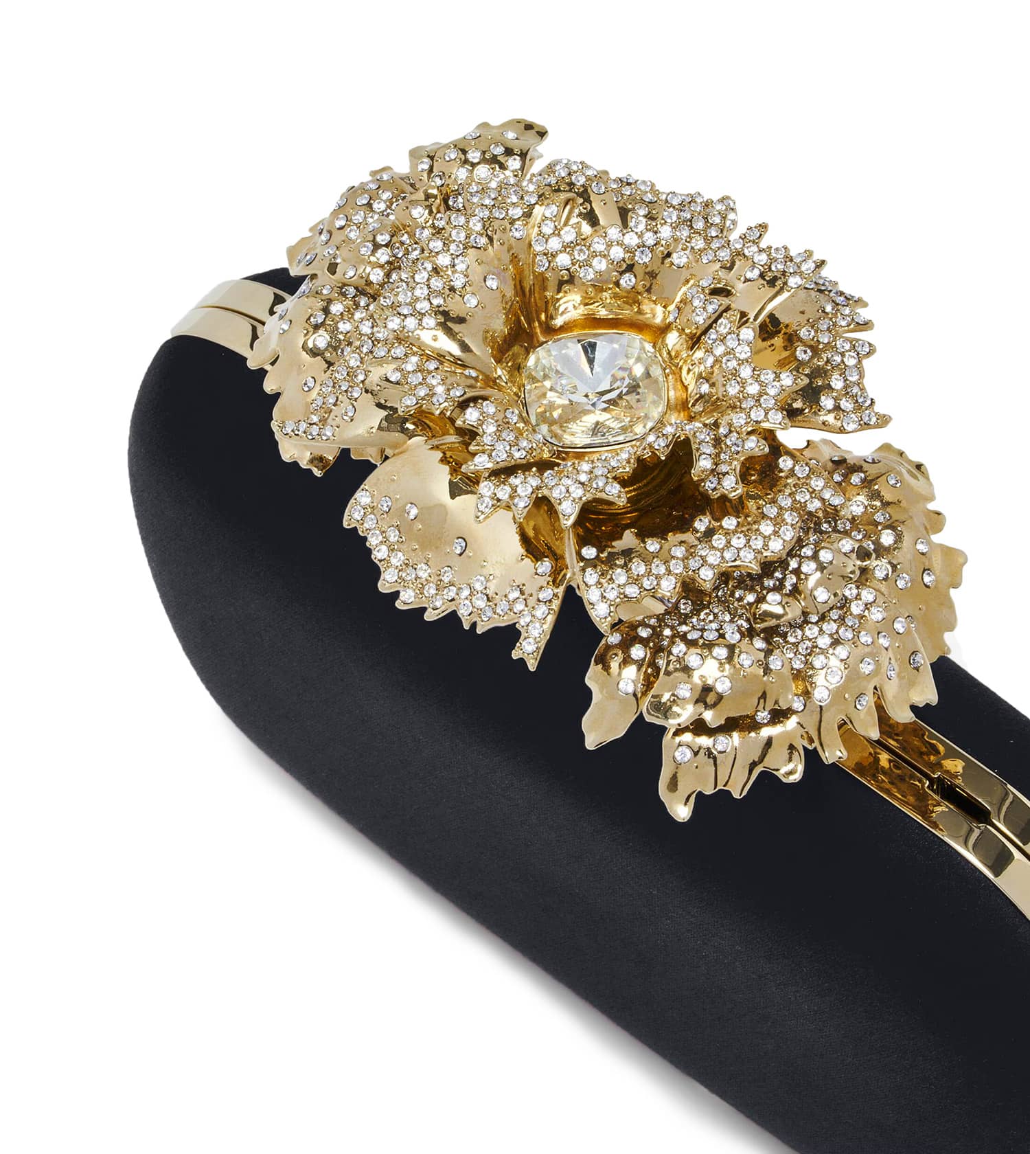 Clutch with Diamond Floral Clasp McQueen 