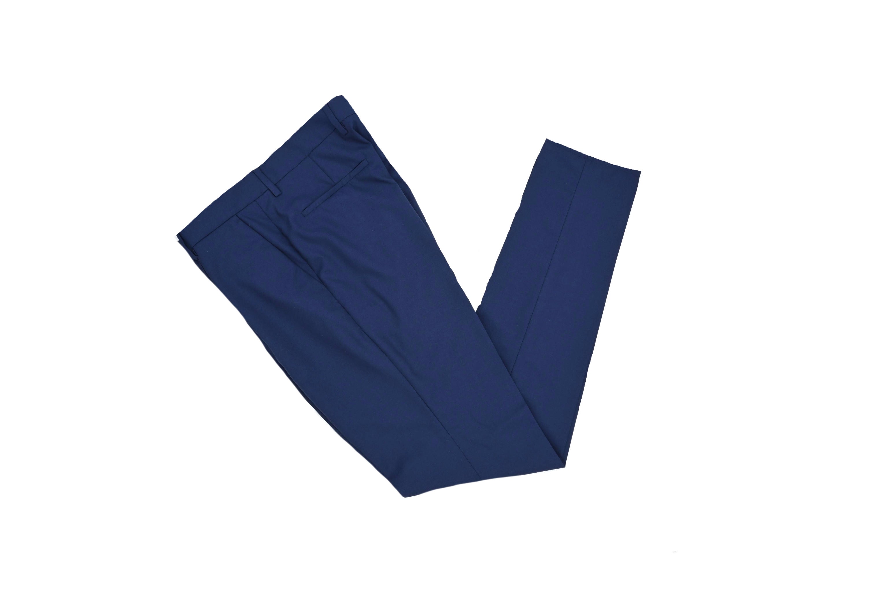 Pair of blue pants on a white background