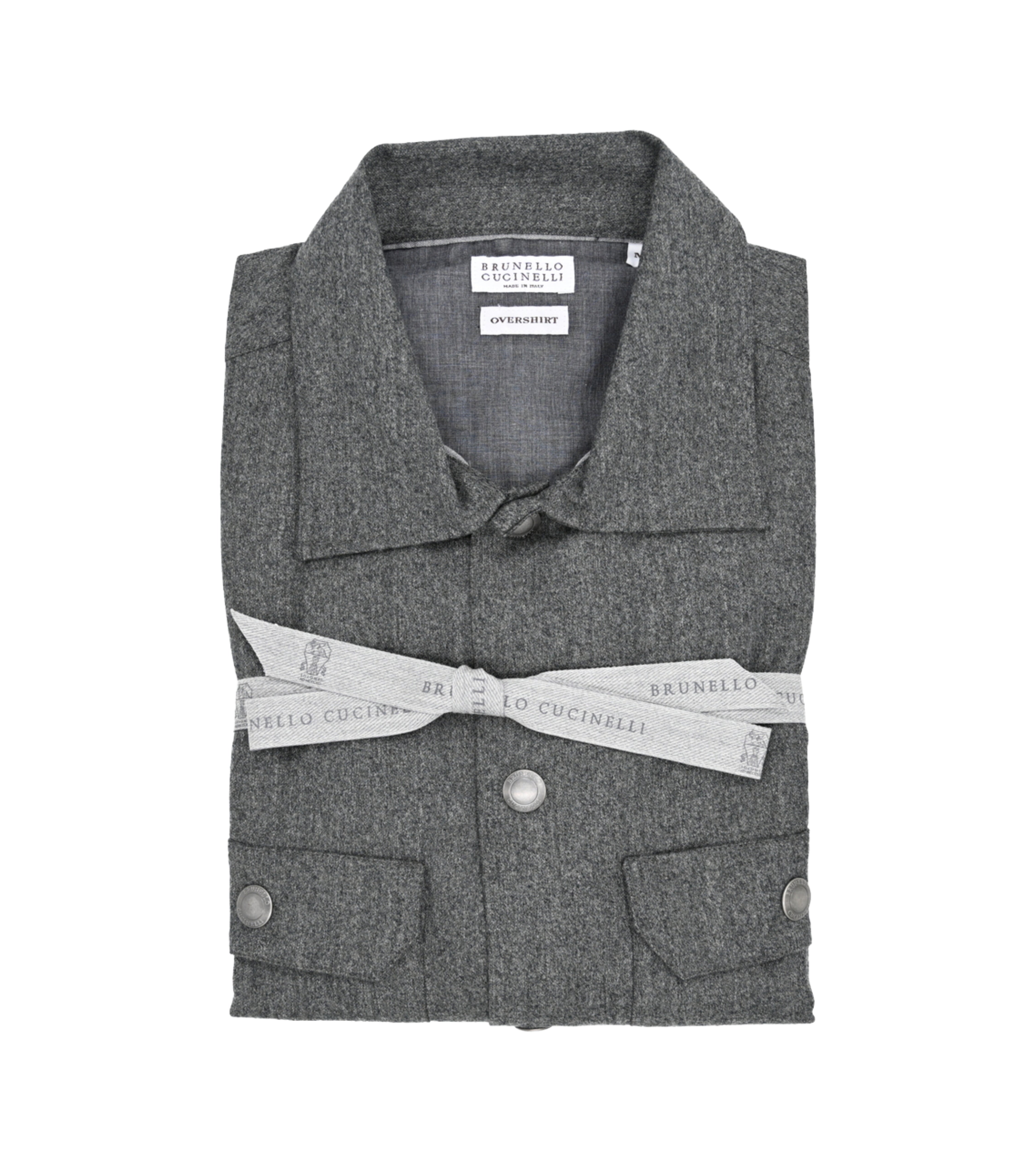 BRUNELLO CUCINELLI Long Sleeve Cotton Work Shirt