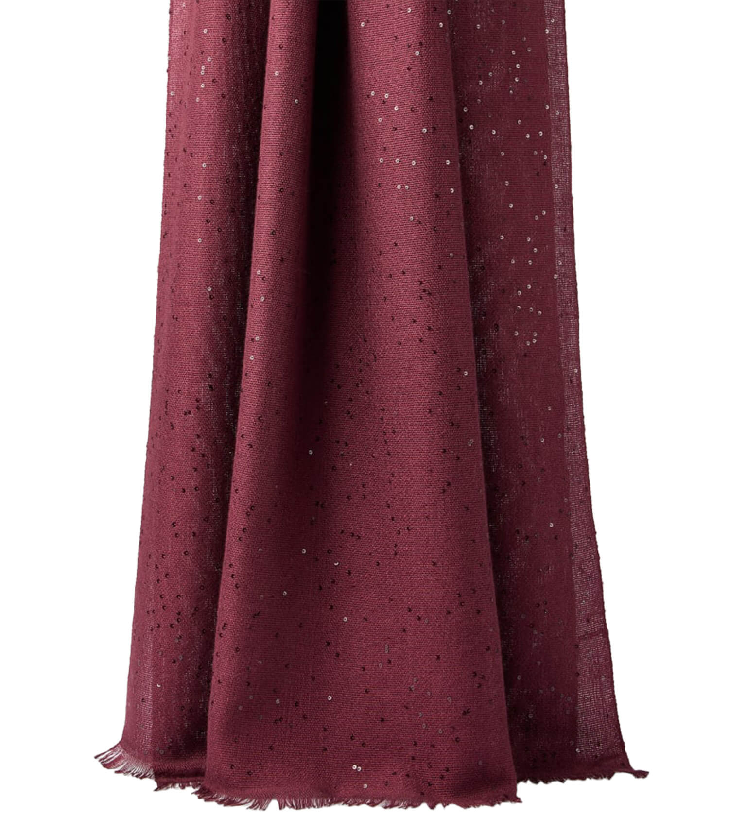 BRUNELLO CUCINELLI Linen Silk Micro Paillette Scarf