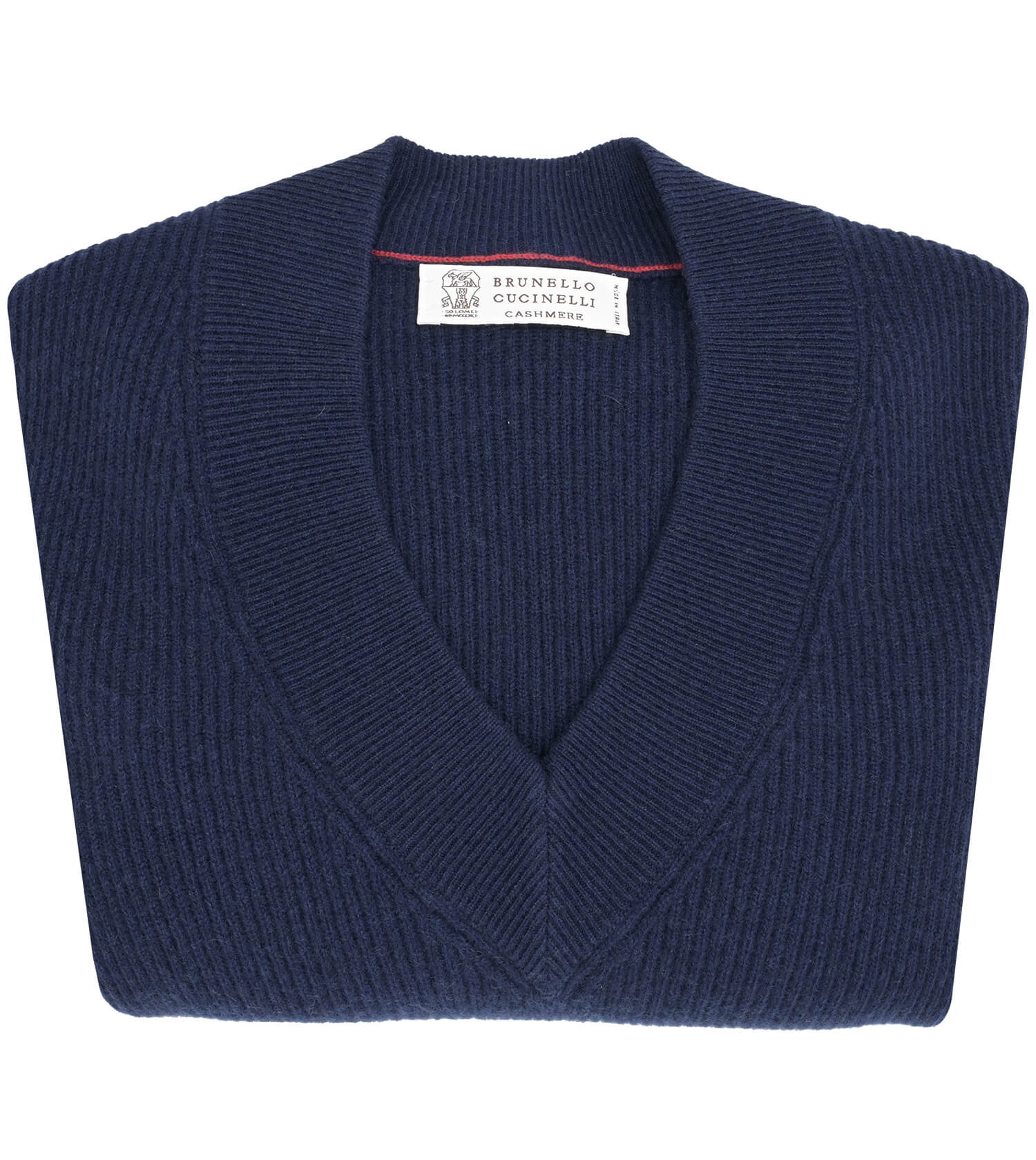 BRUNELLO CUCINELLI Ribbed V-Neck Sweater