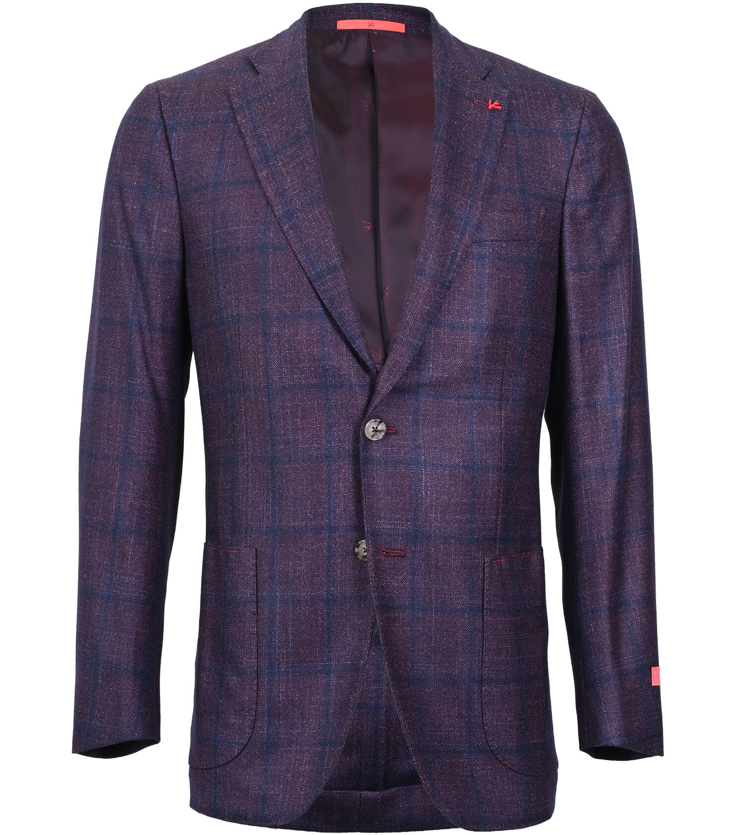 ISAIA Winter Mouliné Windowpane Sport Coat