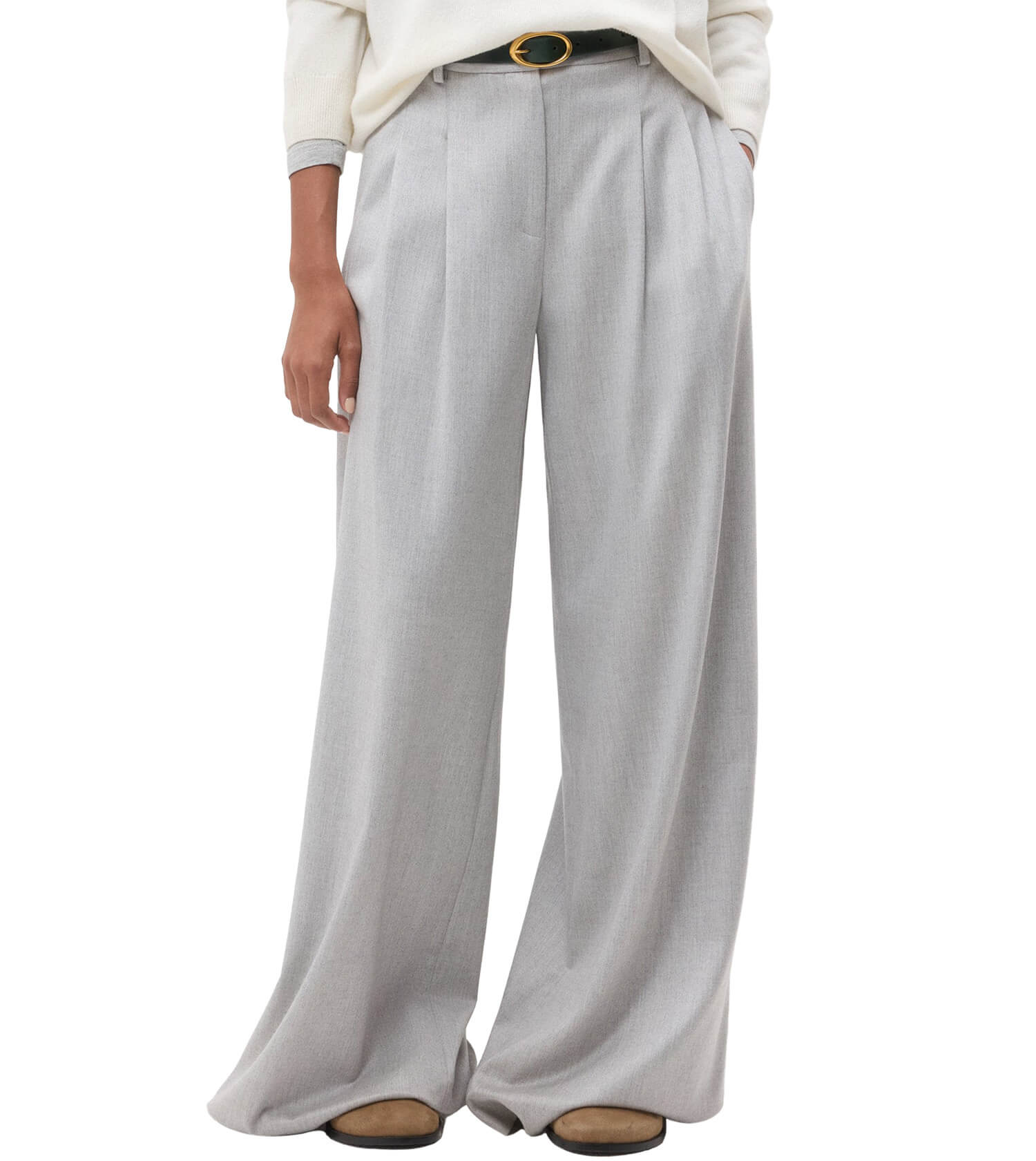 TWP Avery Pleted Pants In Stretch Wool