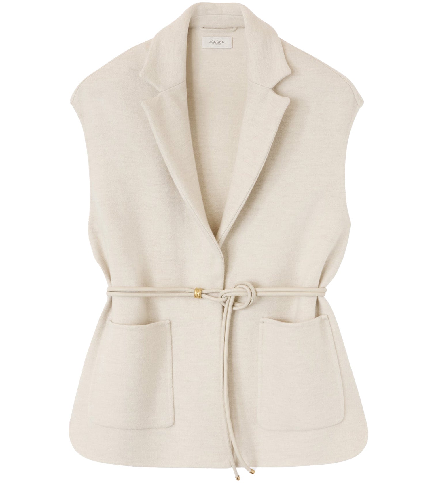 AGNONA Belted B - Jersey Vest