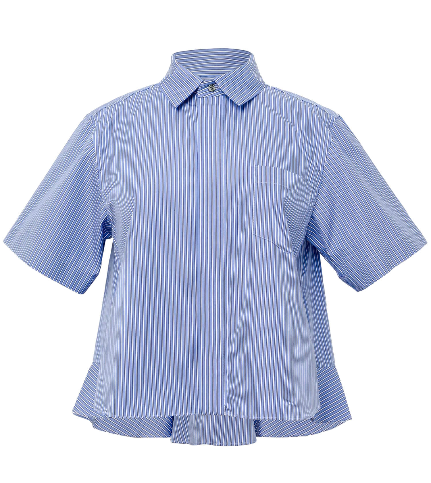 SACAI Poplin Stripe Pattern Shirt