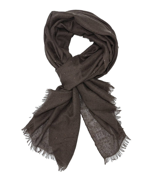 BRUNELLO CUCINELLI 最高級カシミヤ100マフラー BRUNELLO CUCINELLI Cashmere and Silk Diamond Yarn Knit Scarf +