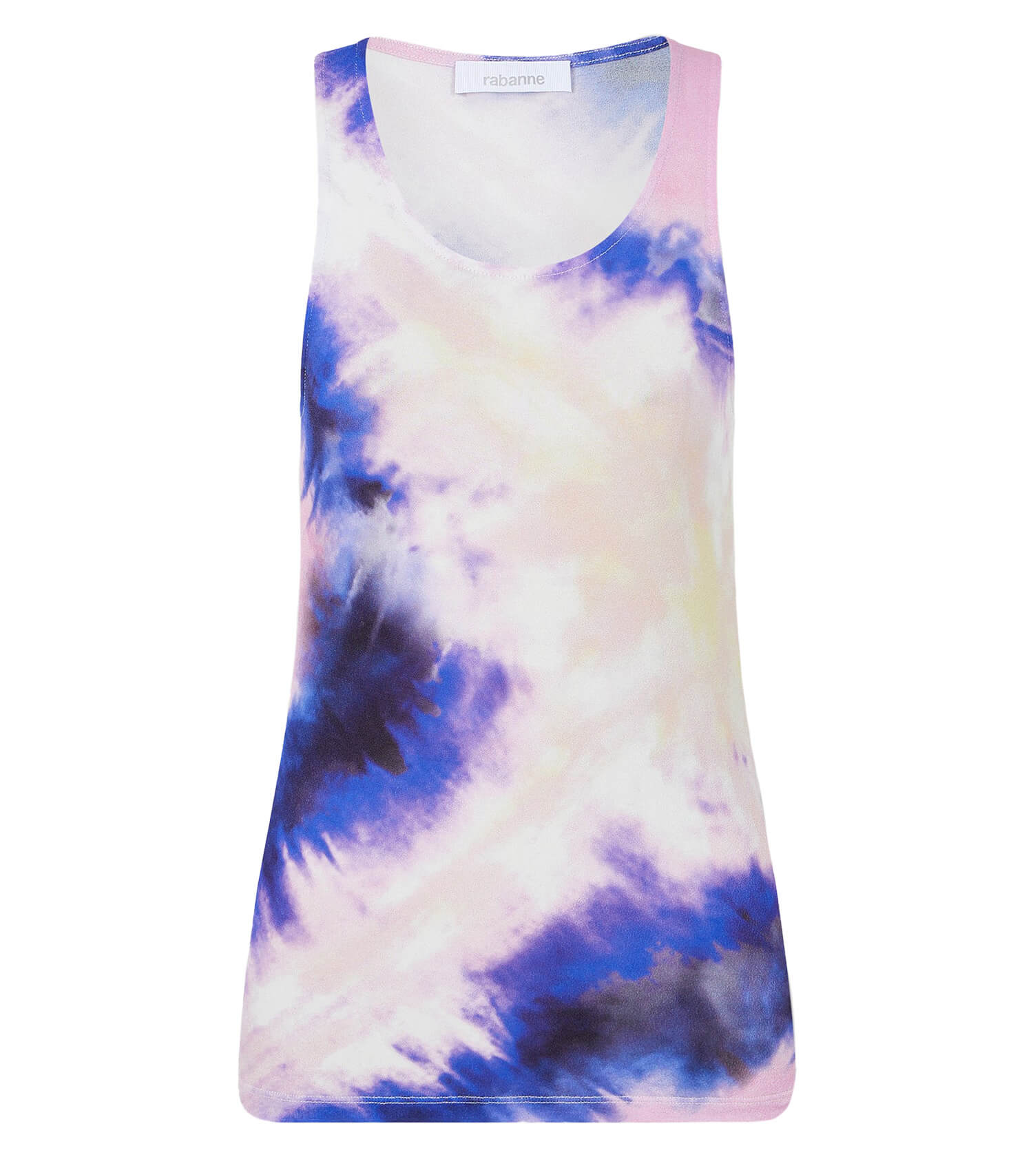 RABANNE Haut Tank Top Tie And Dye Pink