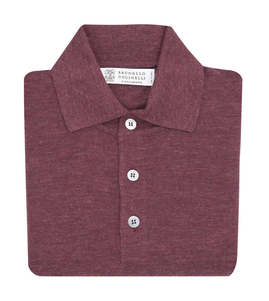 BRUNELLO CUCINELLI Cashmere Long Sleeve Polo | Sam Malouf