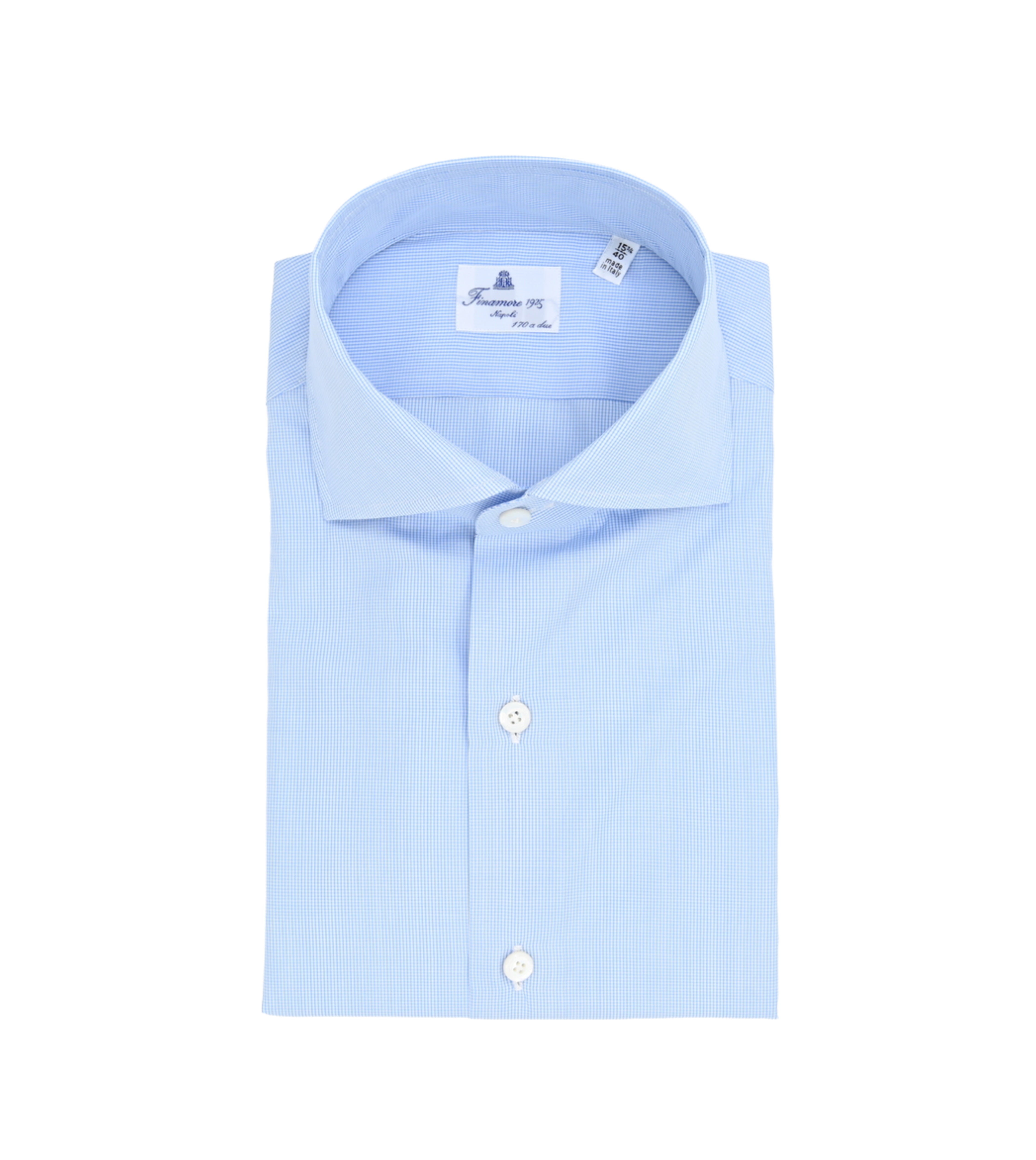 FINAMORE Cotton Checked Shirt