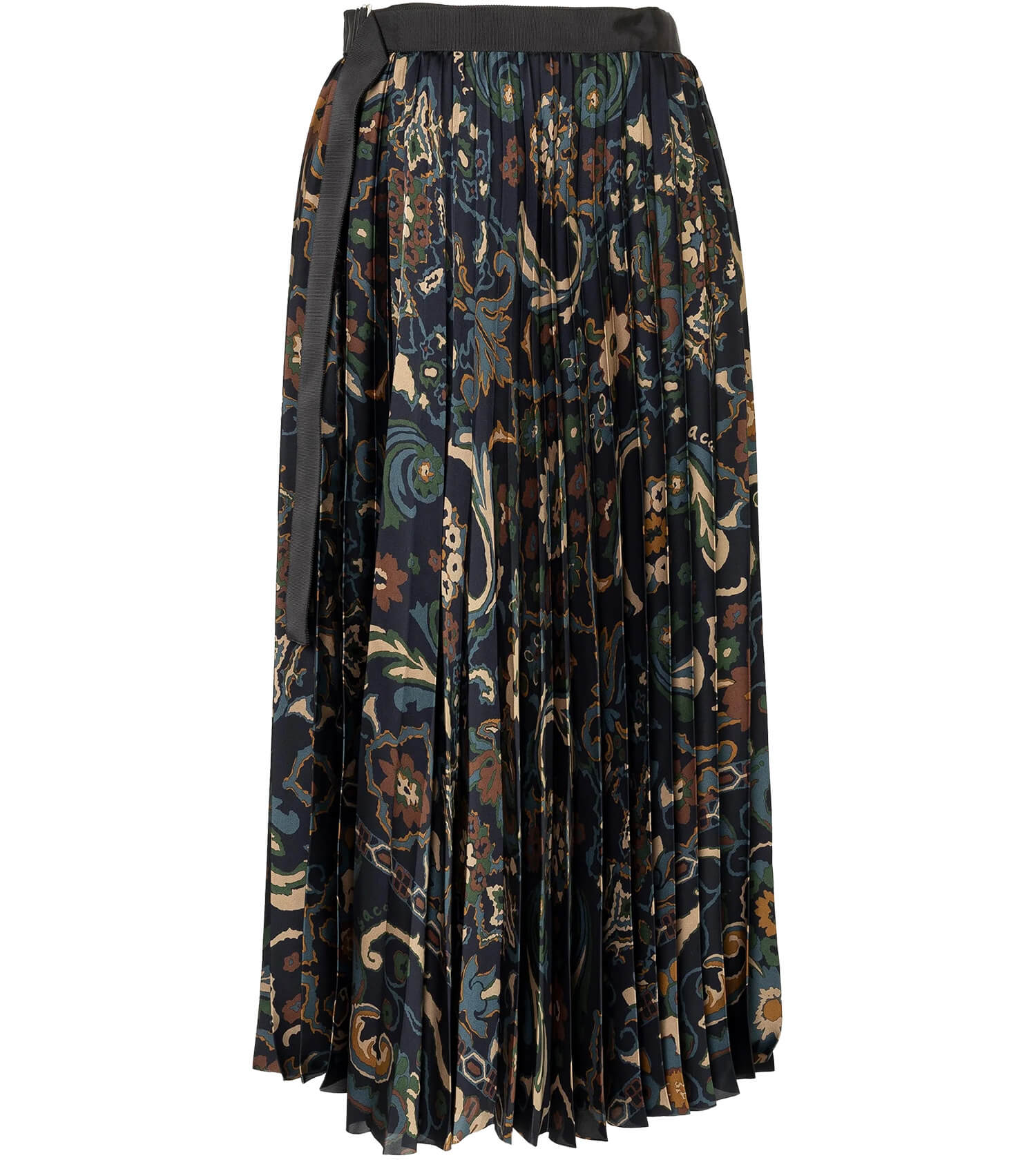 SACAI Floral Print Skirt With Belt