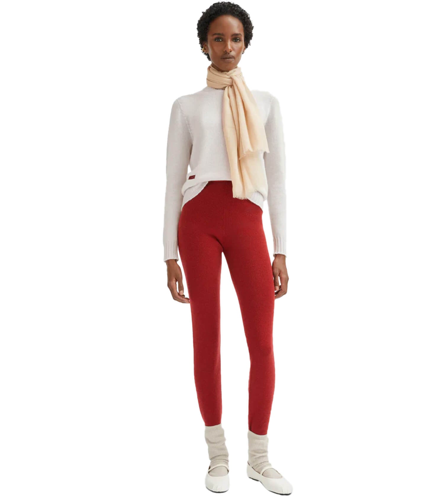 AGNONA Lipstick Crewneck Cashmere