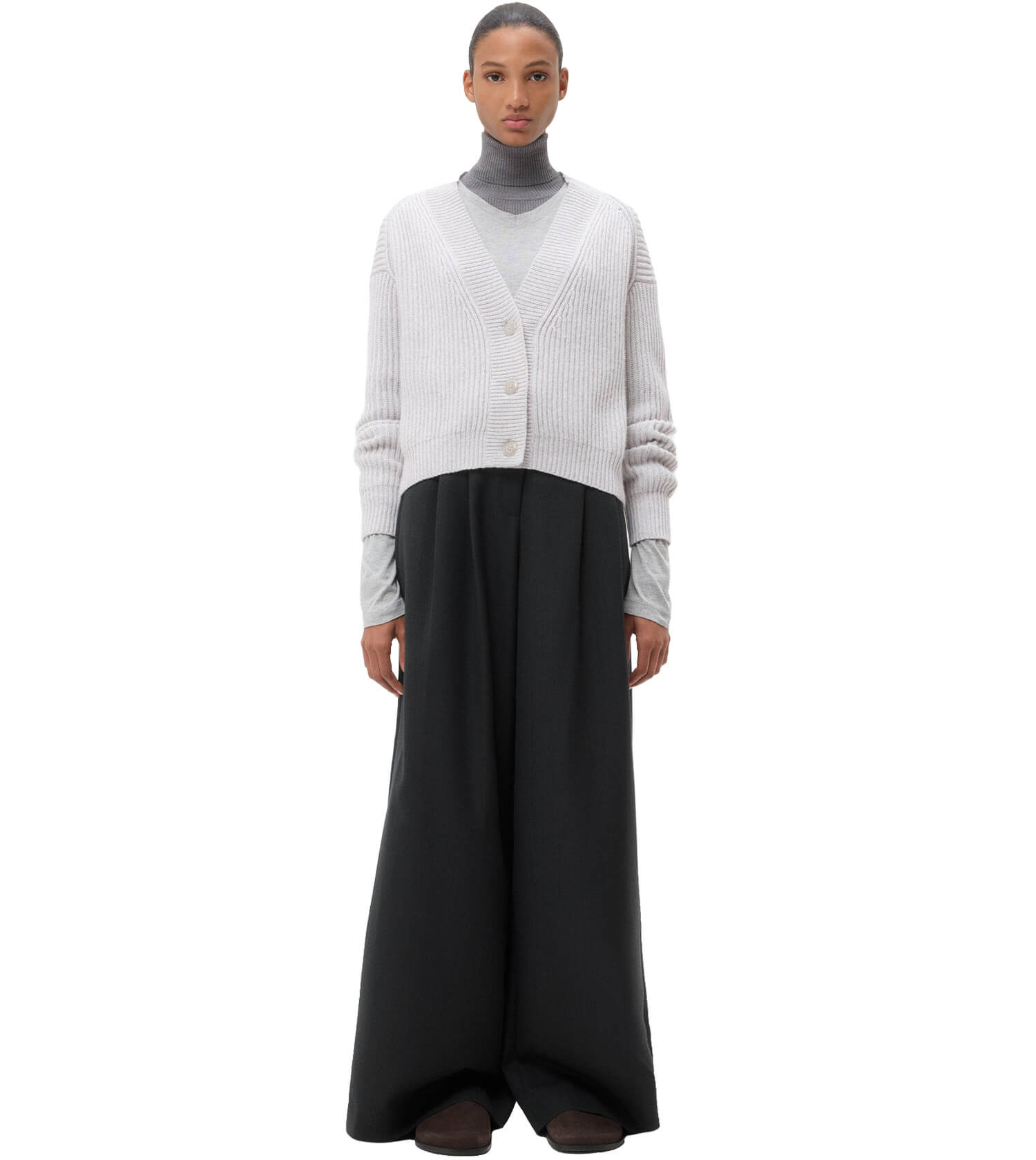 TWP Cropped Cardigan Cashmere