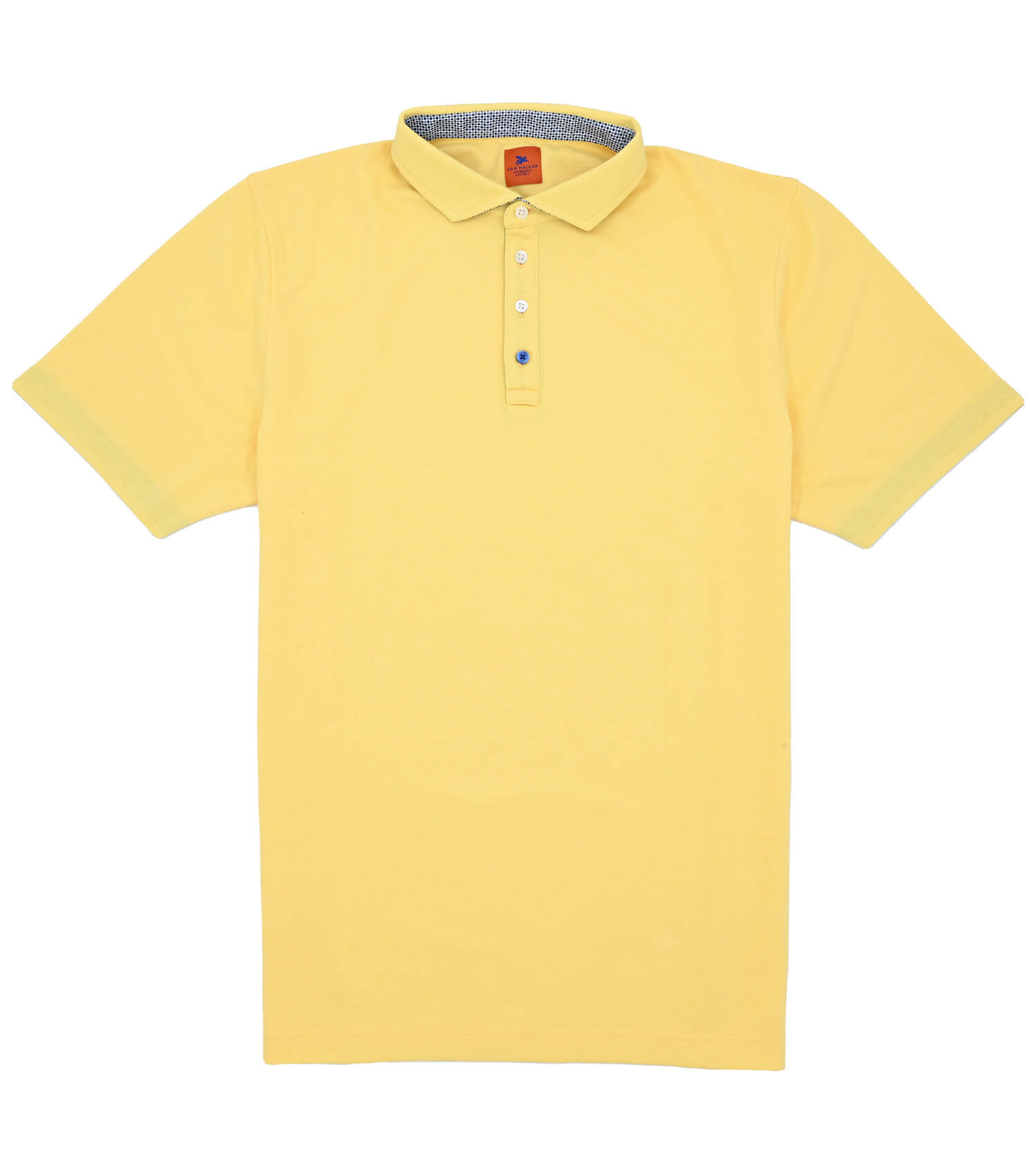 SAM MALOUF Orange Label Tech Pique Polo