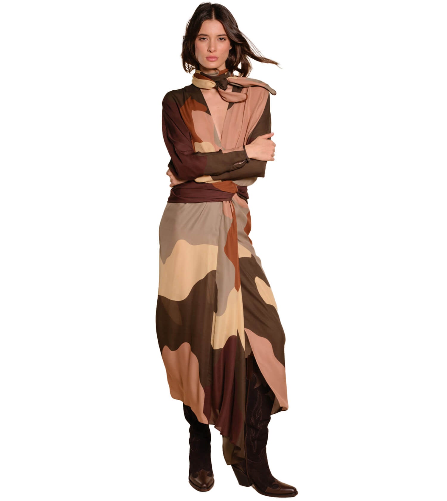 JOHANNA ORTIZ ESSENCE ANKLE DRESS