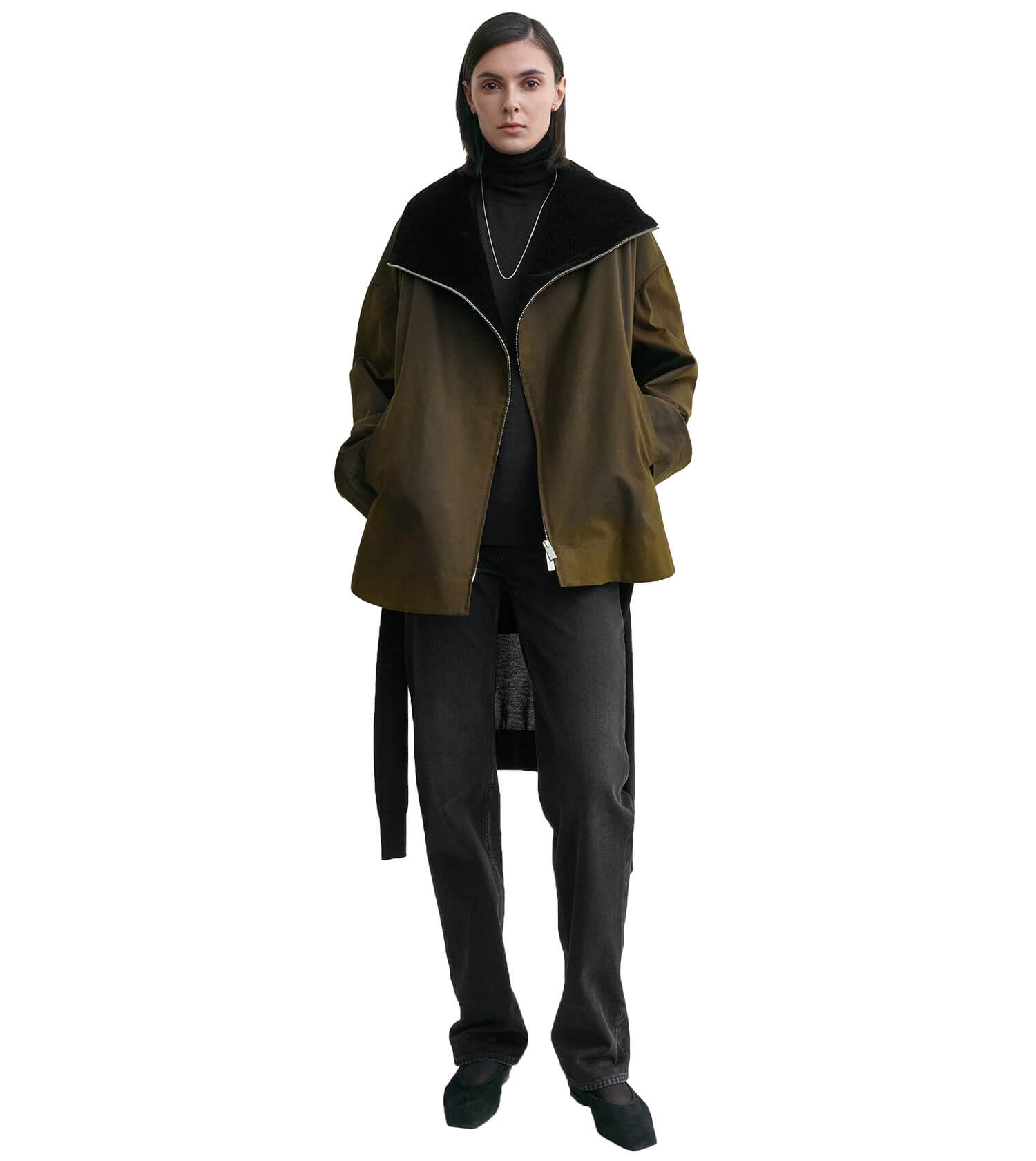 TOTEME Zipped Funnel Jacket