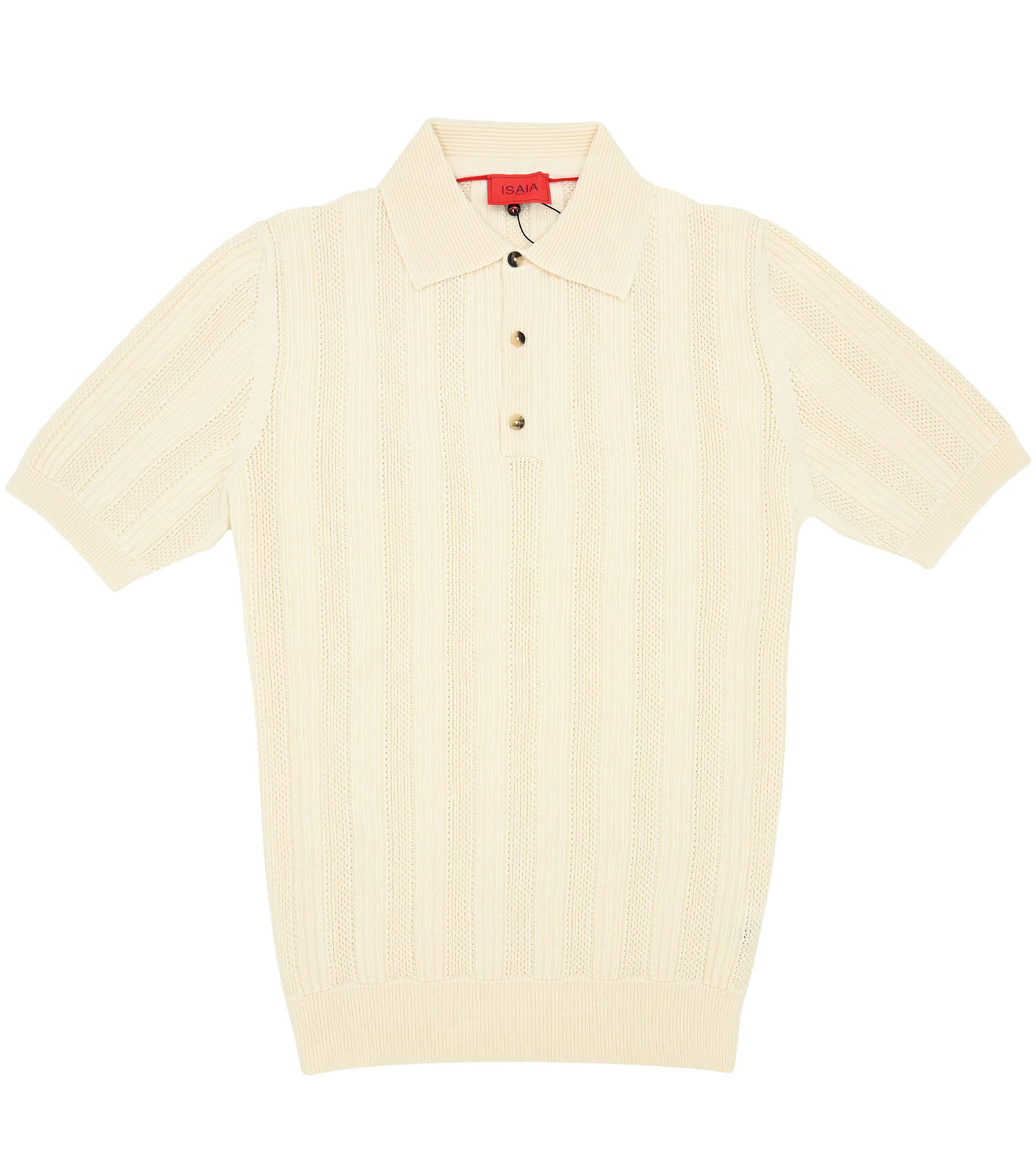 ISAIA Wool/Cashmere/Silk Short Sleeve Polo