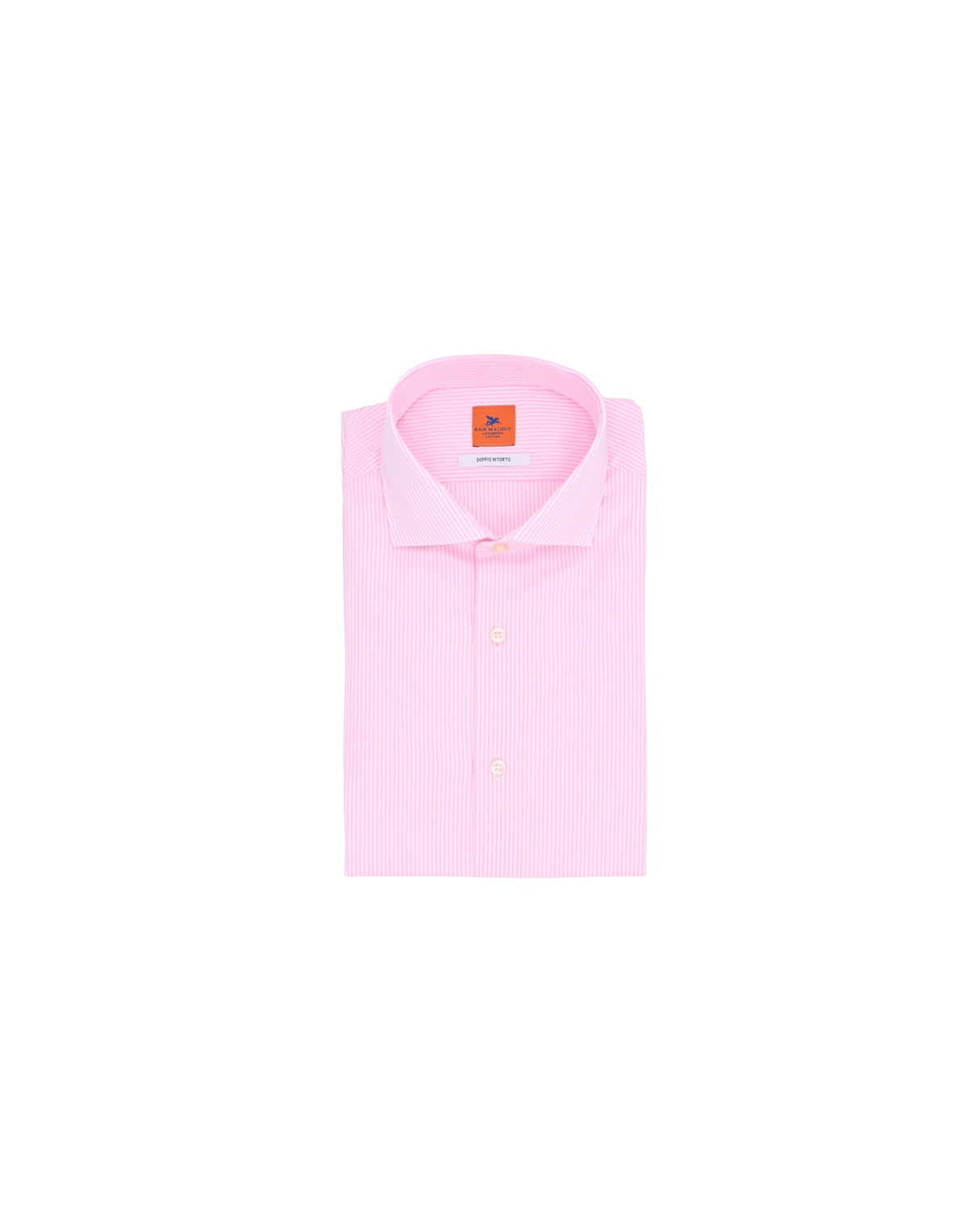 SAM MALOUF ORANGE LABEL Striped Pink Sport Shirt
