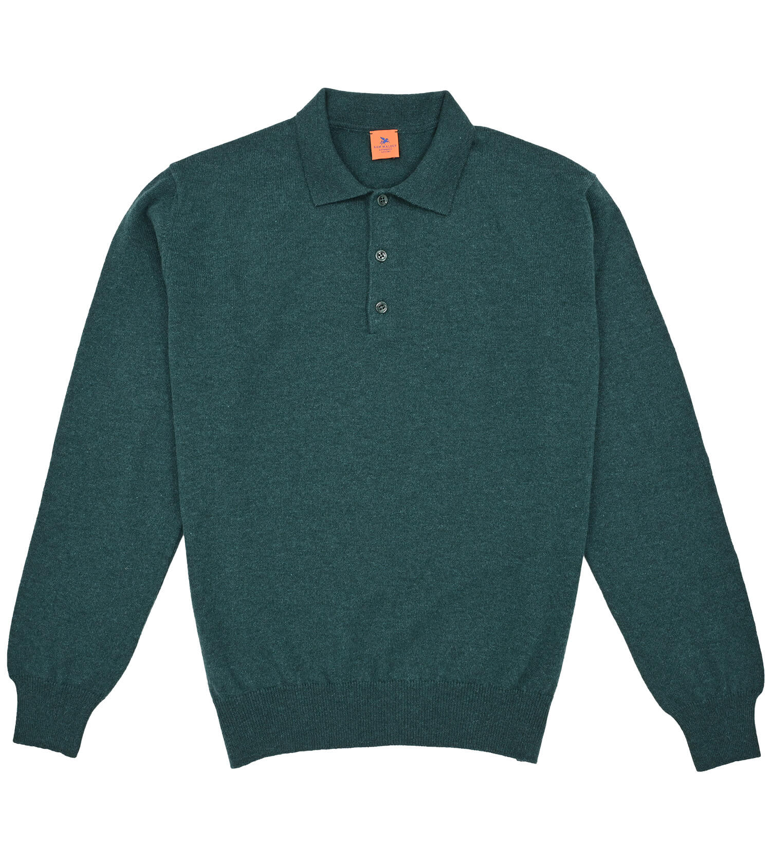 SAM MALOUF ORANGE LABEL Long Sleeve Polo