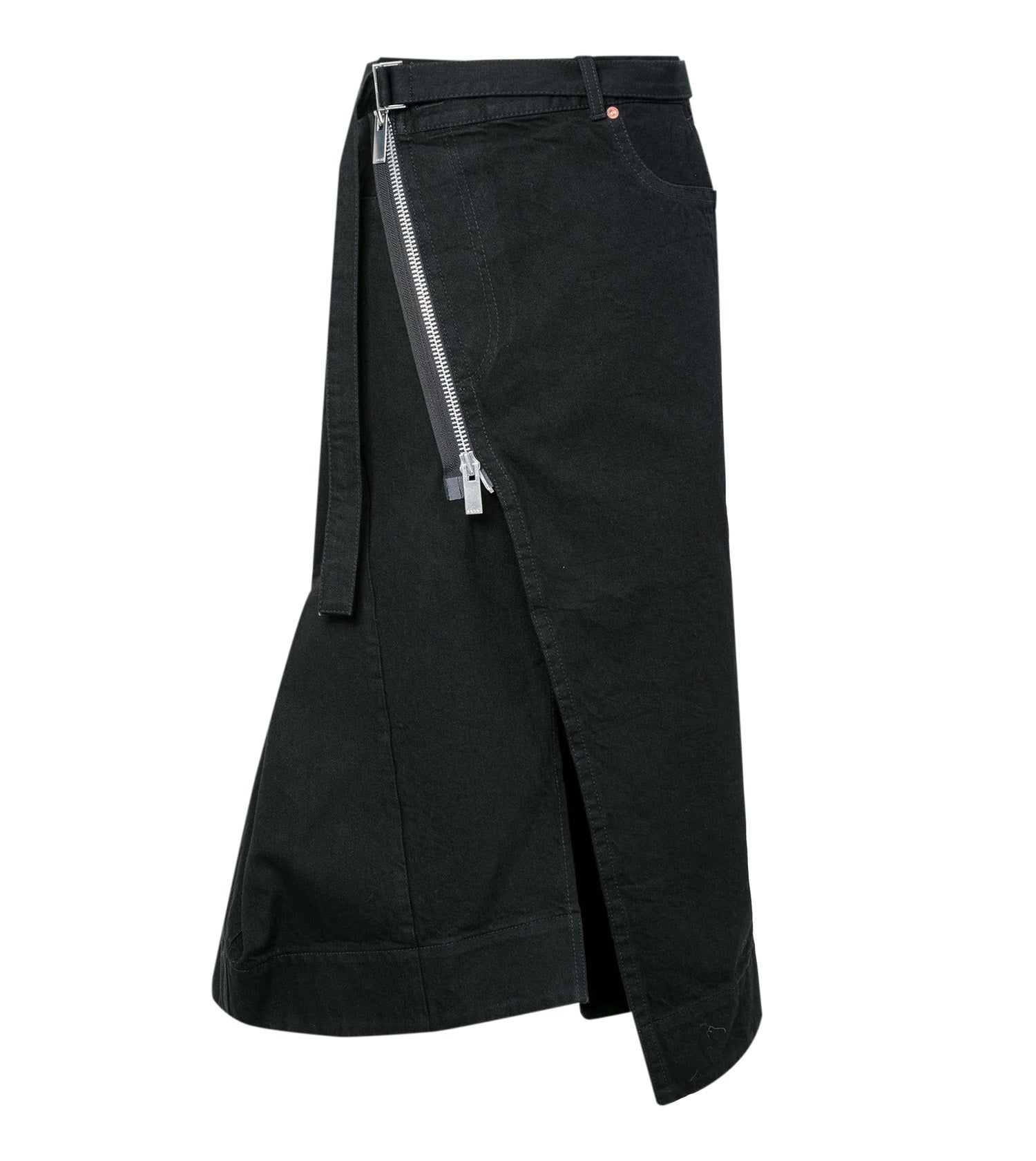 SACAI Denim Skirt Slit On The Side