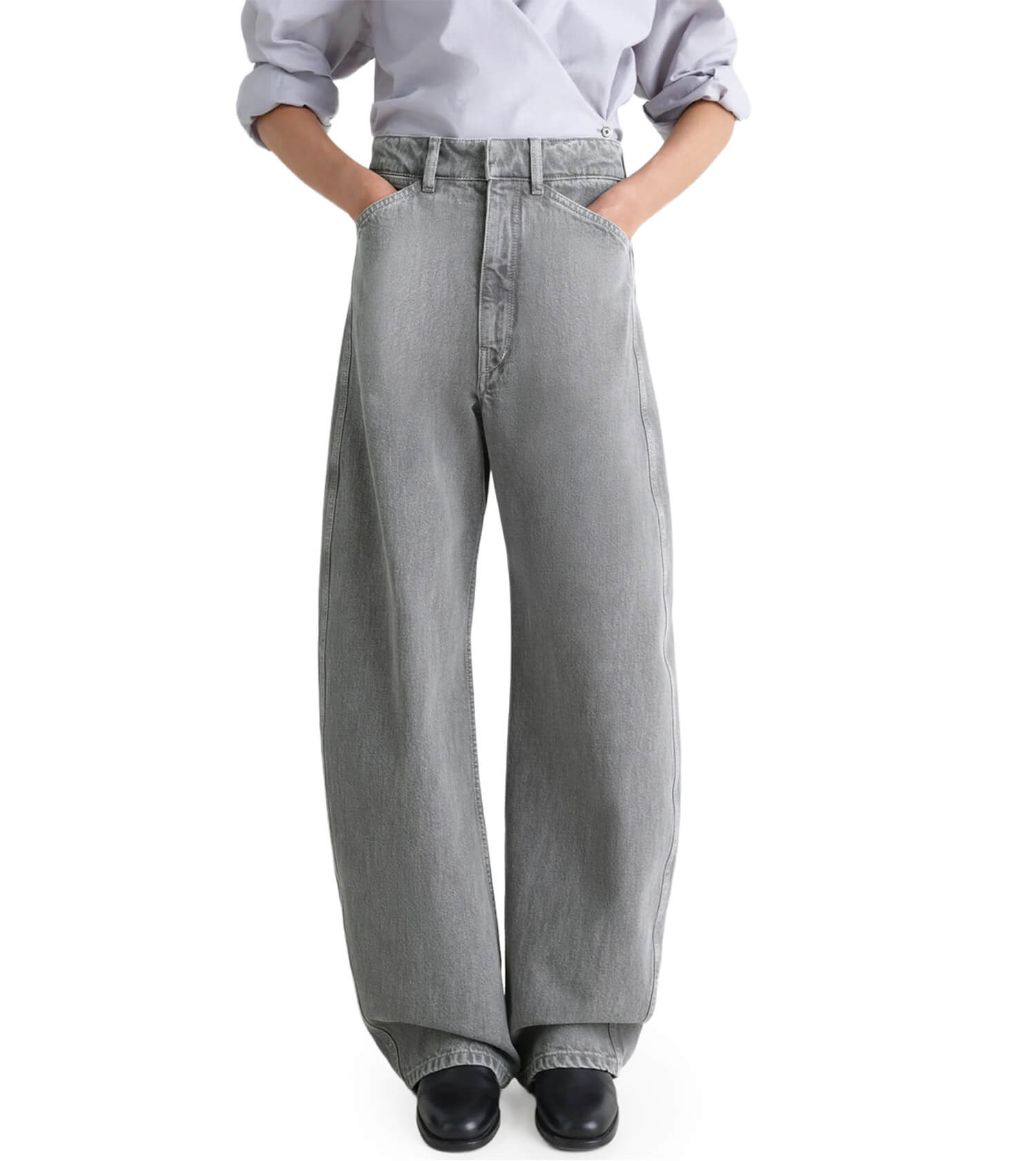 LEMAIRE High Waisted Curved Pants