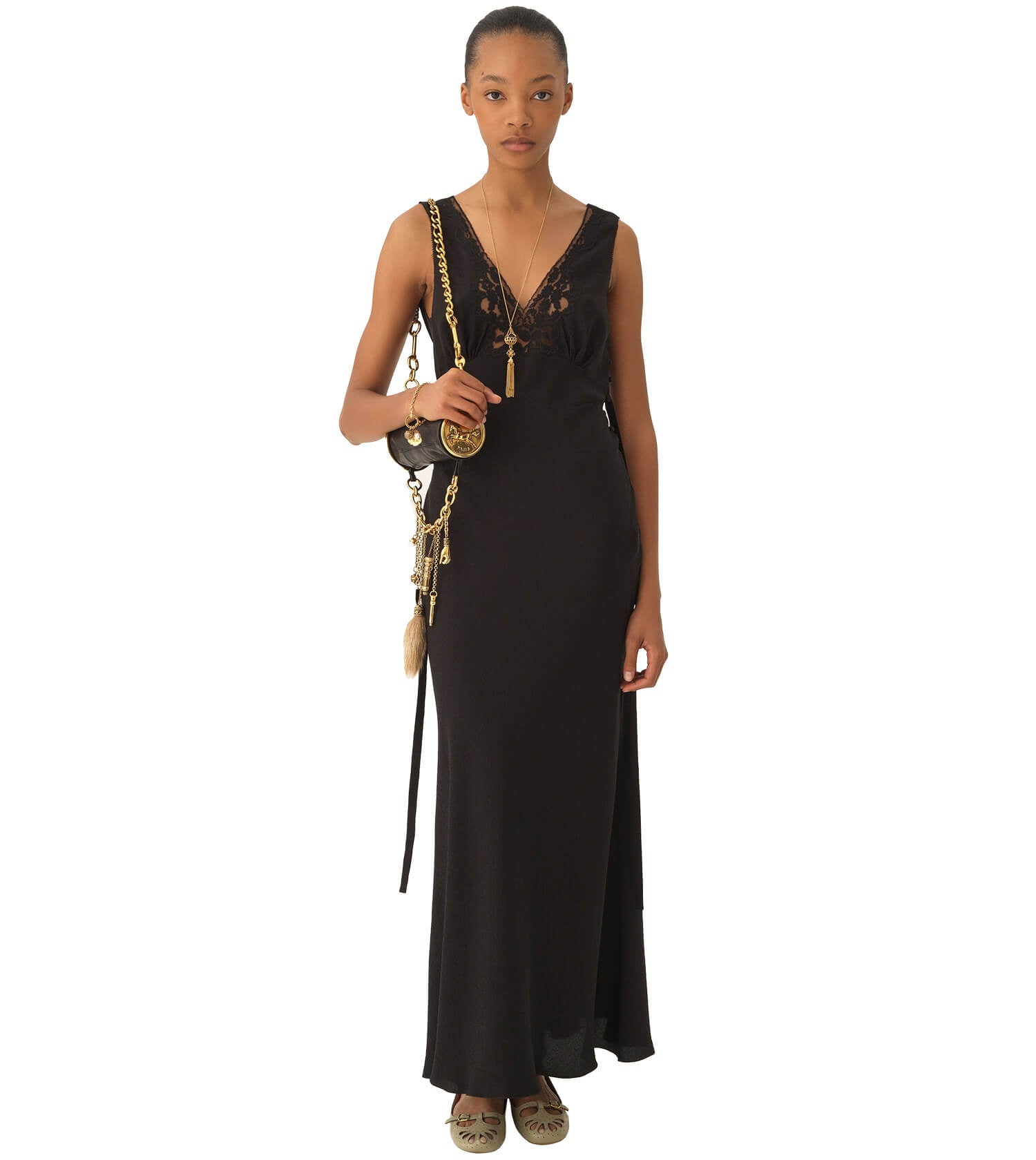 CHLOÉ Thin-strap Midi Dress