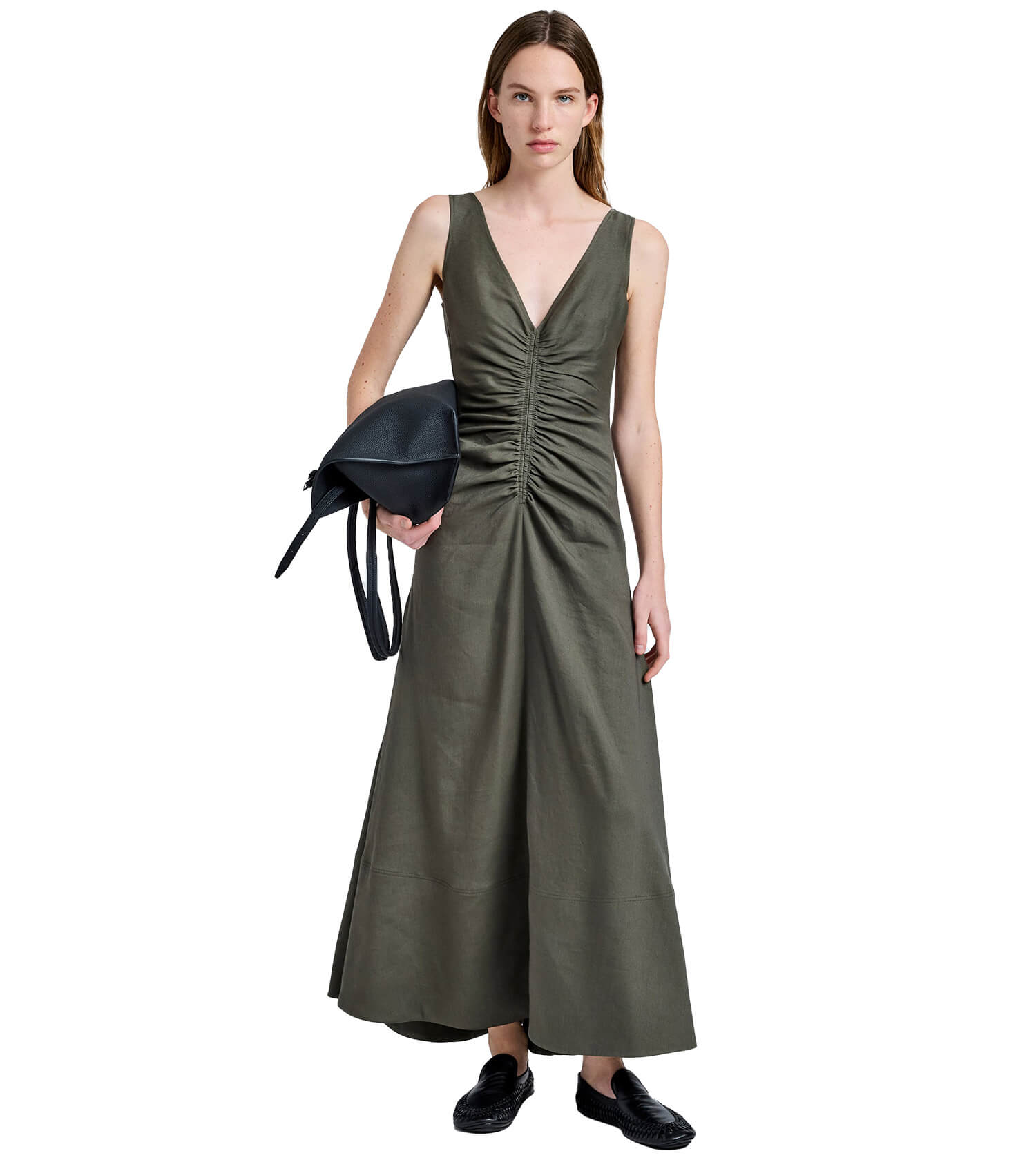 PROENZA SCHOULER Remi Dress in Eco Stretch Linen Viscose