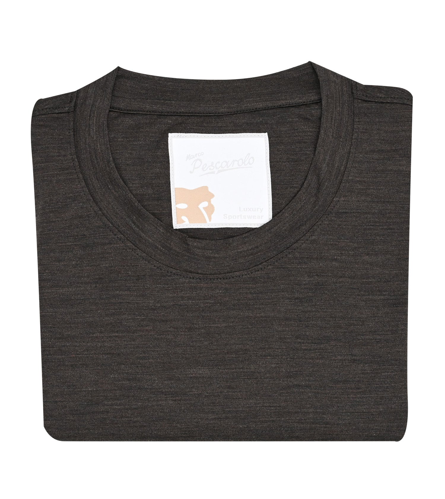 MARCO PESCAROLO Merino Wool Jersey Crewneck T-Shirt