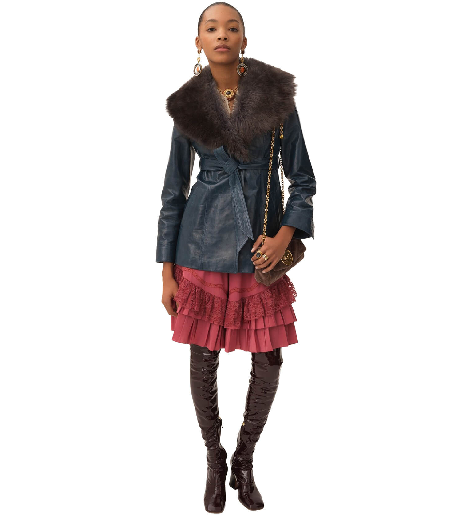 CHLOÉ Short Leather Coat