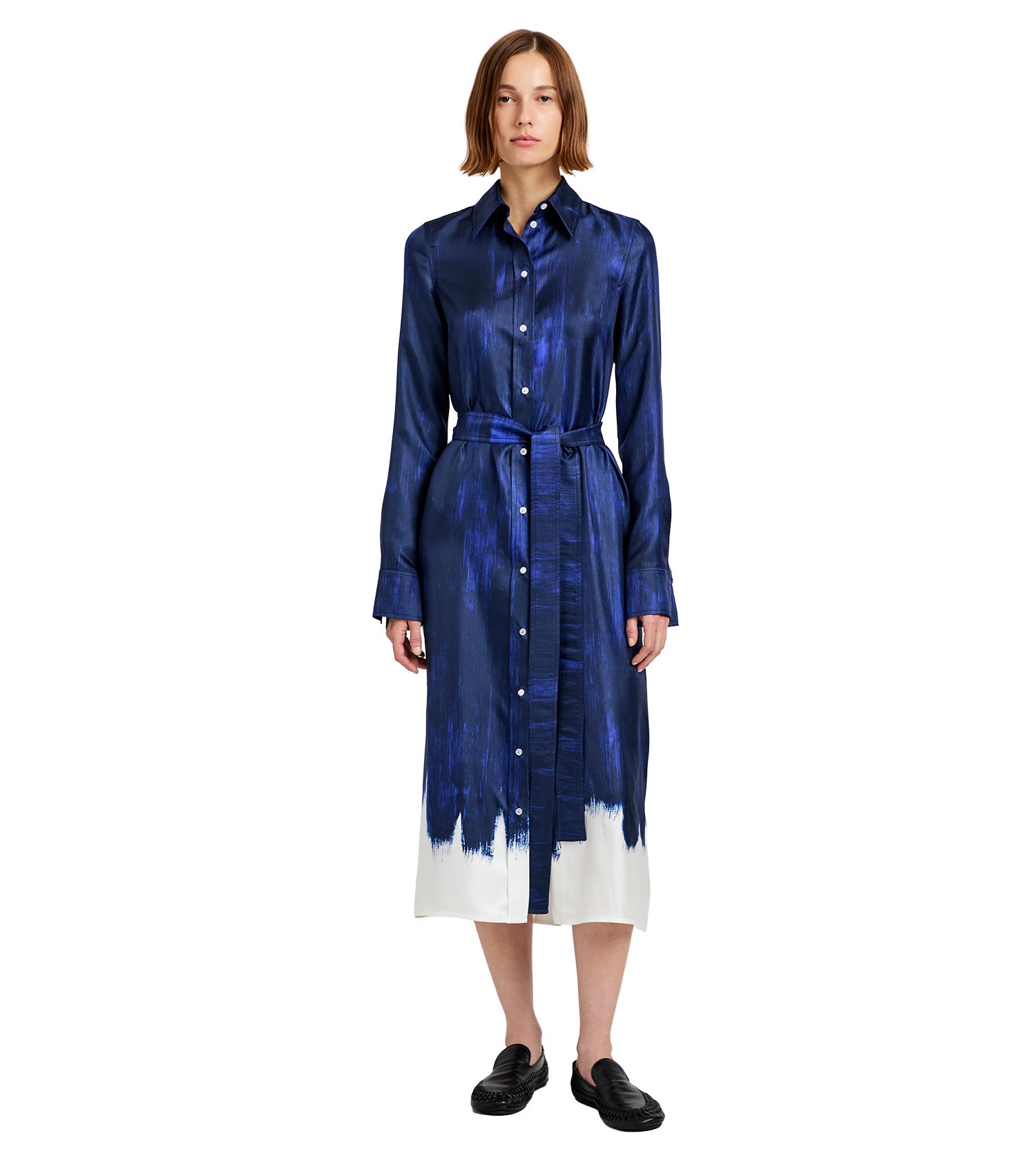 PROENZA SCHOULER Amaya Dress in Double Printed Silk Twill