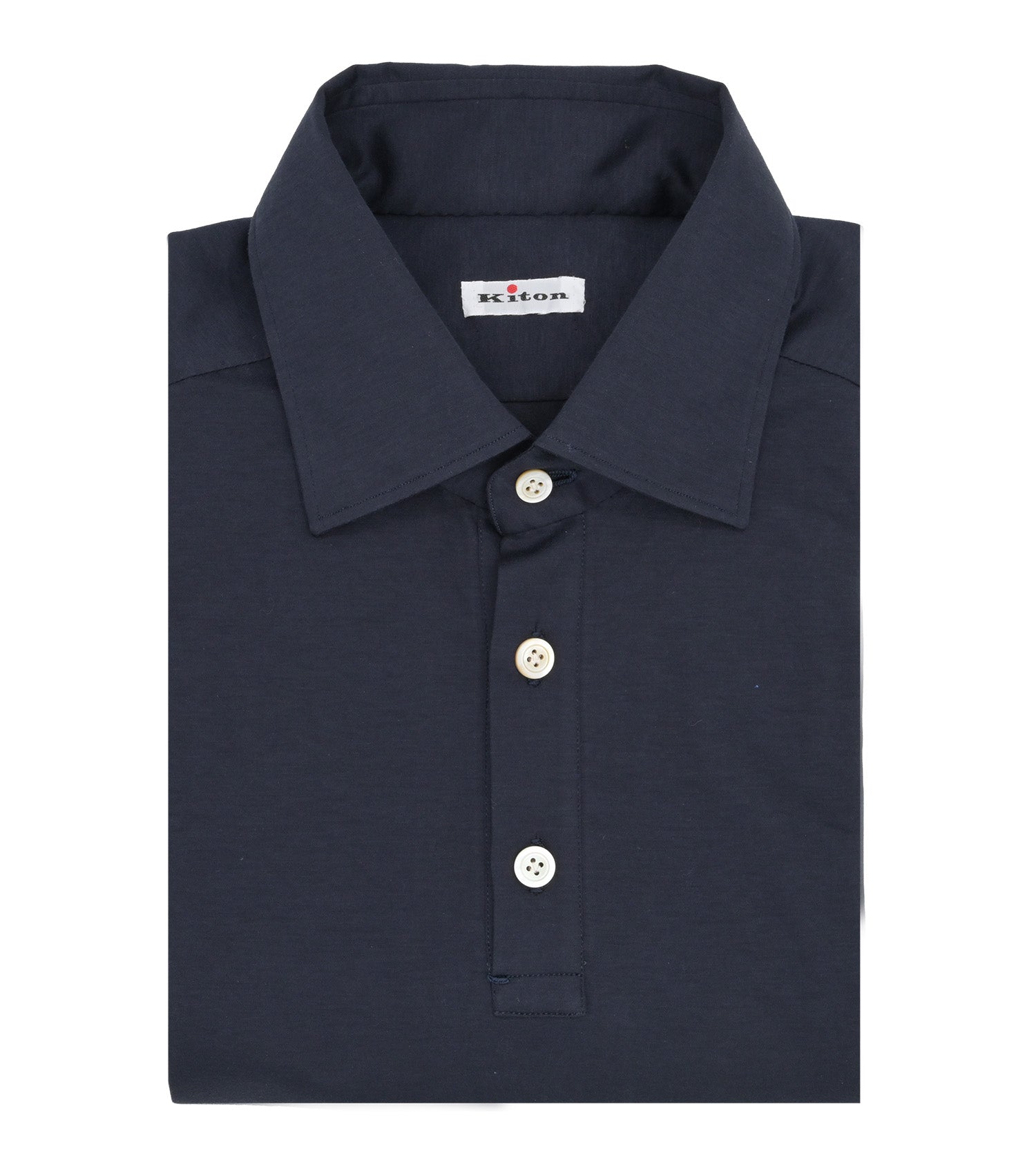 KITON Cotton Long Sleeve Polo