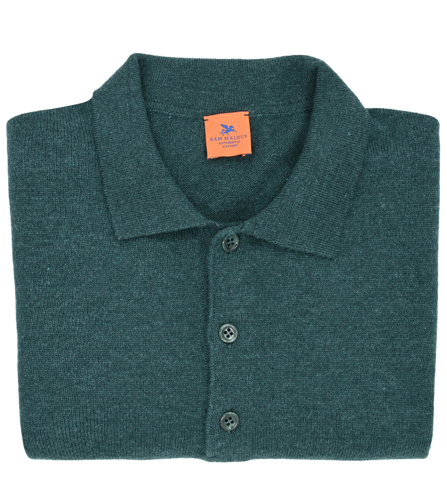 SAM MALOUF ORANGE LABEL Long Sleeve Polo