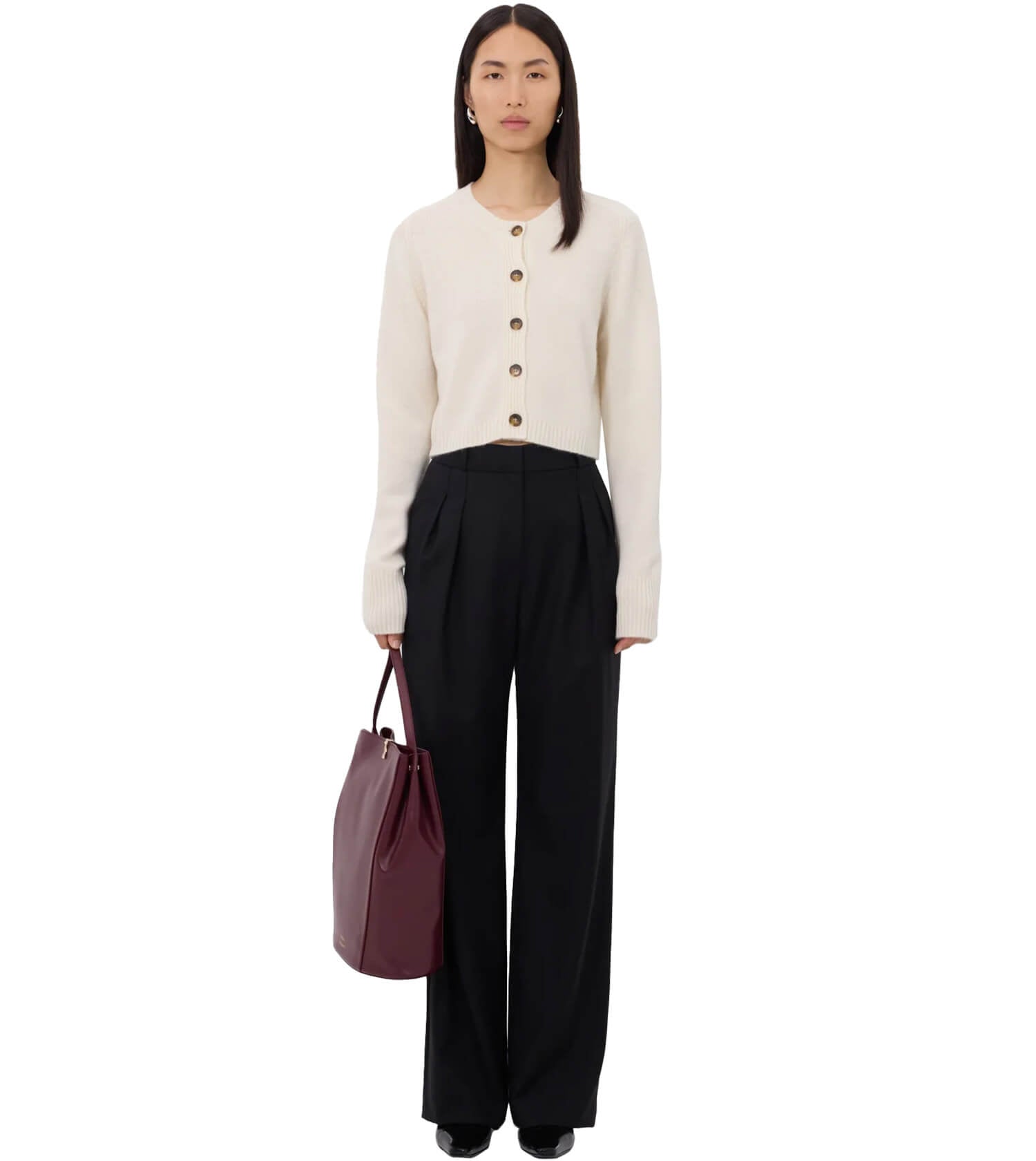 LOULOU STUDIO Zephir Cropped Cardigan