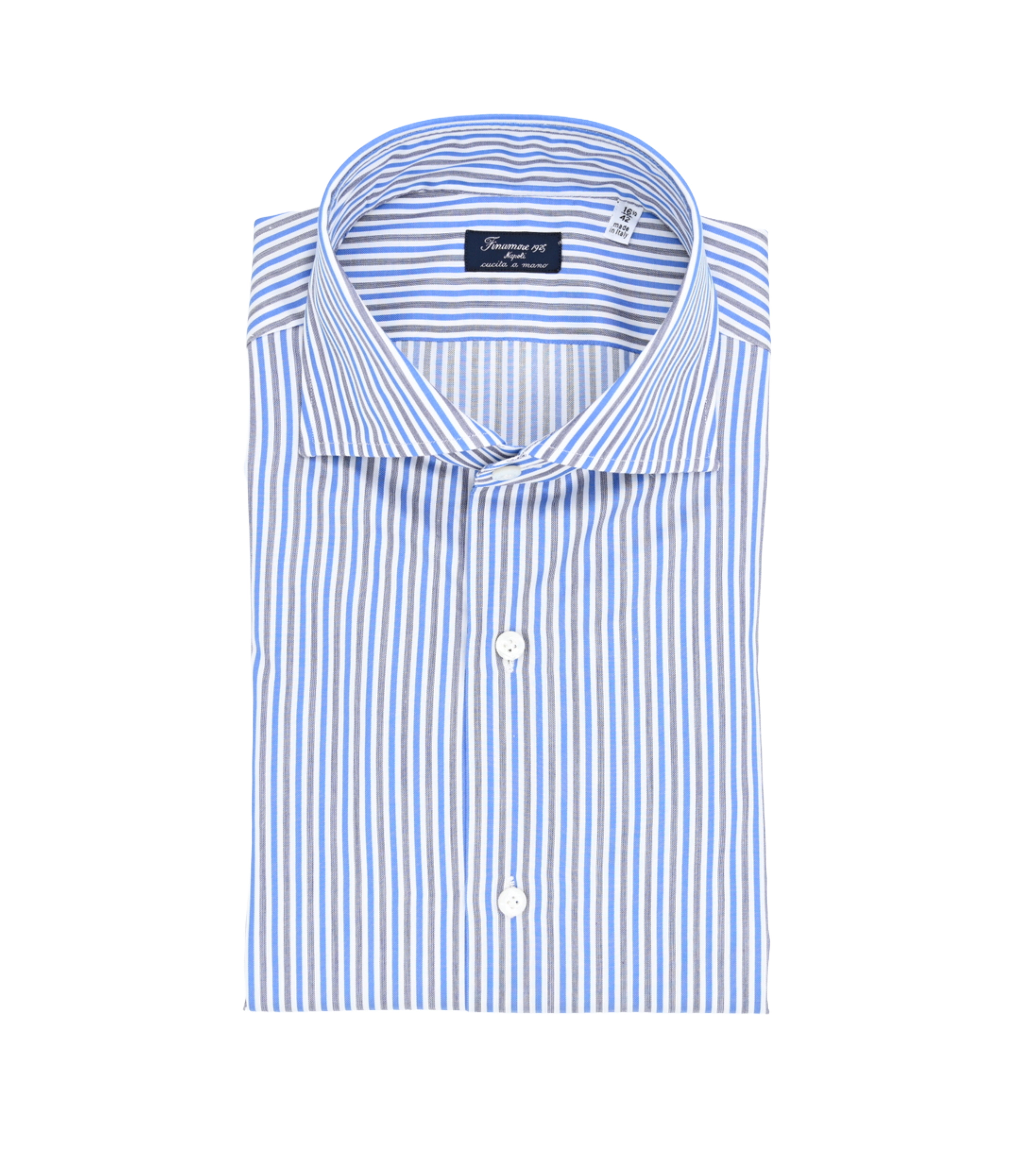 FINAMORE Cotton Striped Sport Shirt