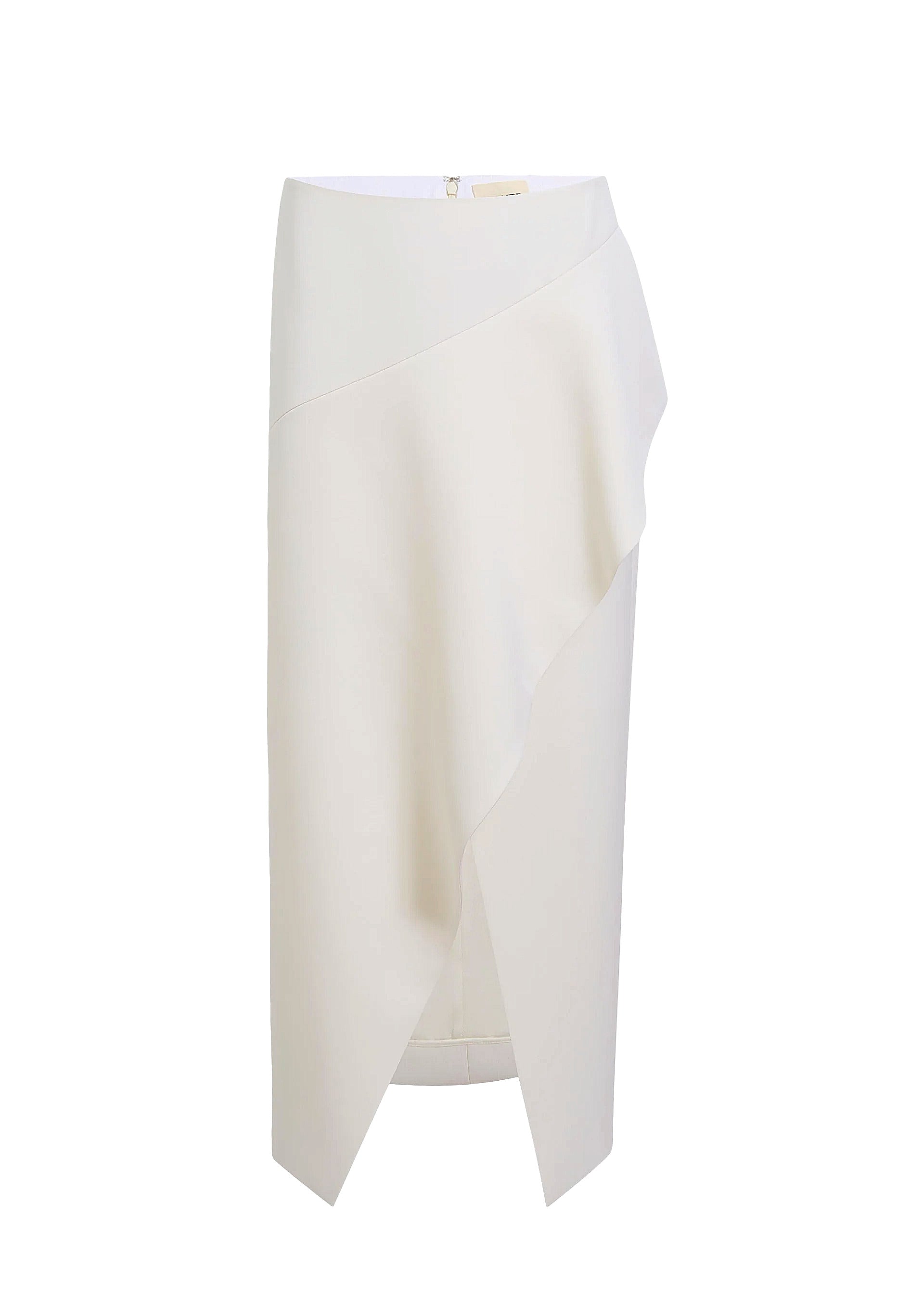 White skirt on a white background