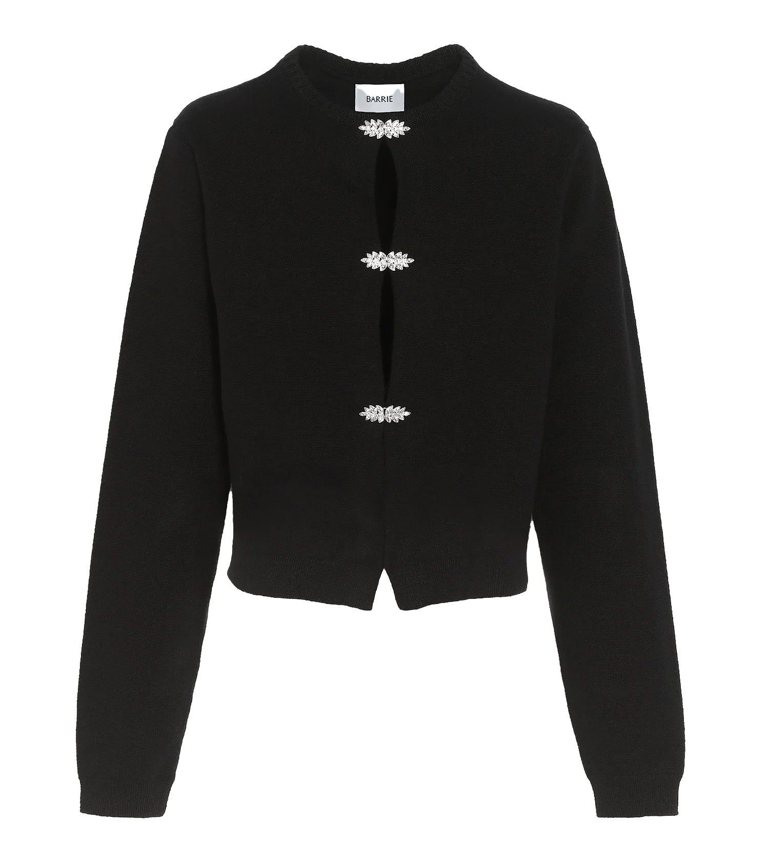 BARRIE Long Sleeve Cashmere Cardigan with Jewel Details