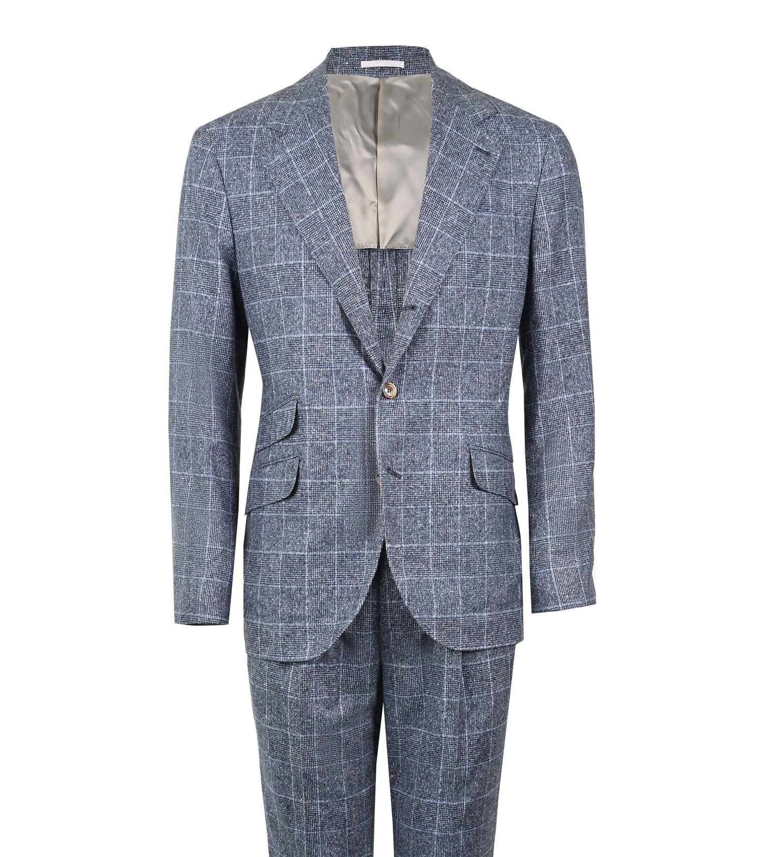 BRUNELLO CUCINELLI Check Pattern Suit